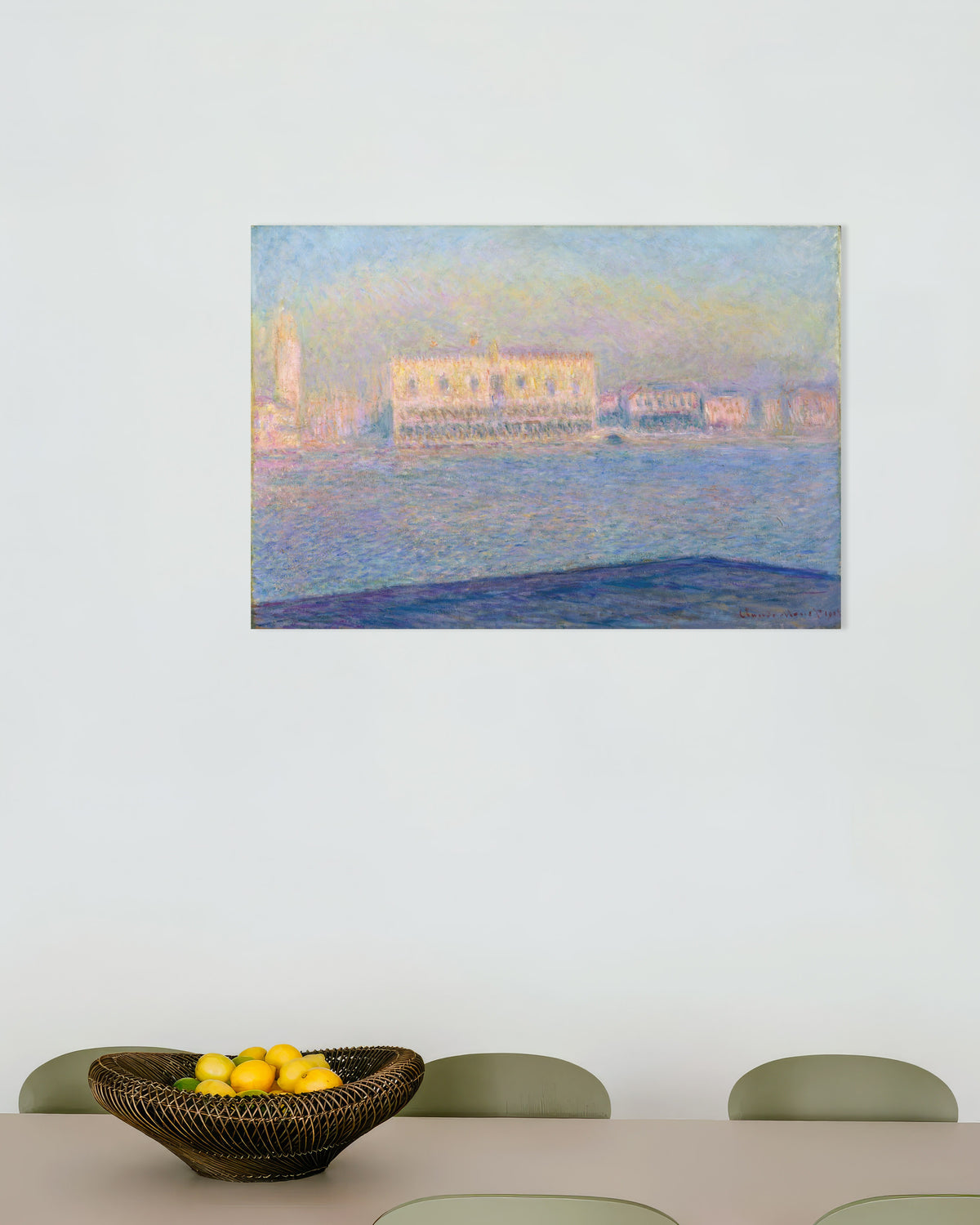 Plakat Dogepaladset set fra San Giorgio Maggiore (1908) af Claude Monet