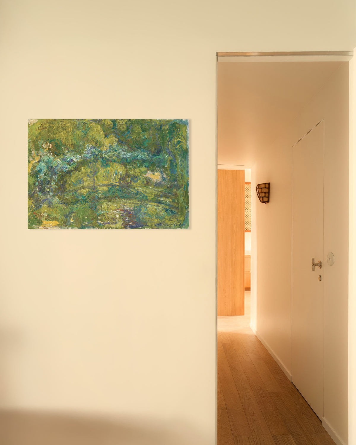 Plakat Gangbroen over åkandedammen (1919) af Claude Monet