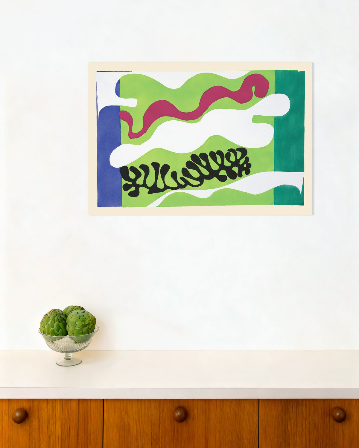 Poster med Lagunen i grønt (Jazz, 1947) af Henri Matisse