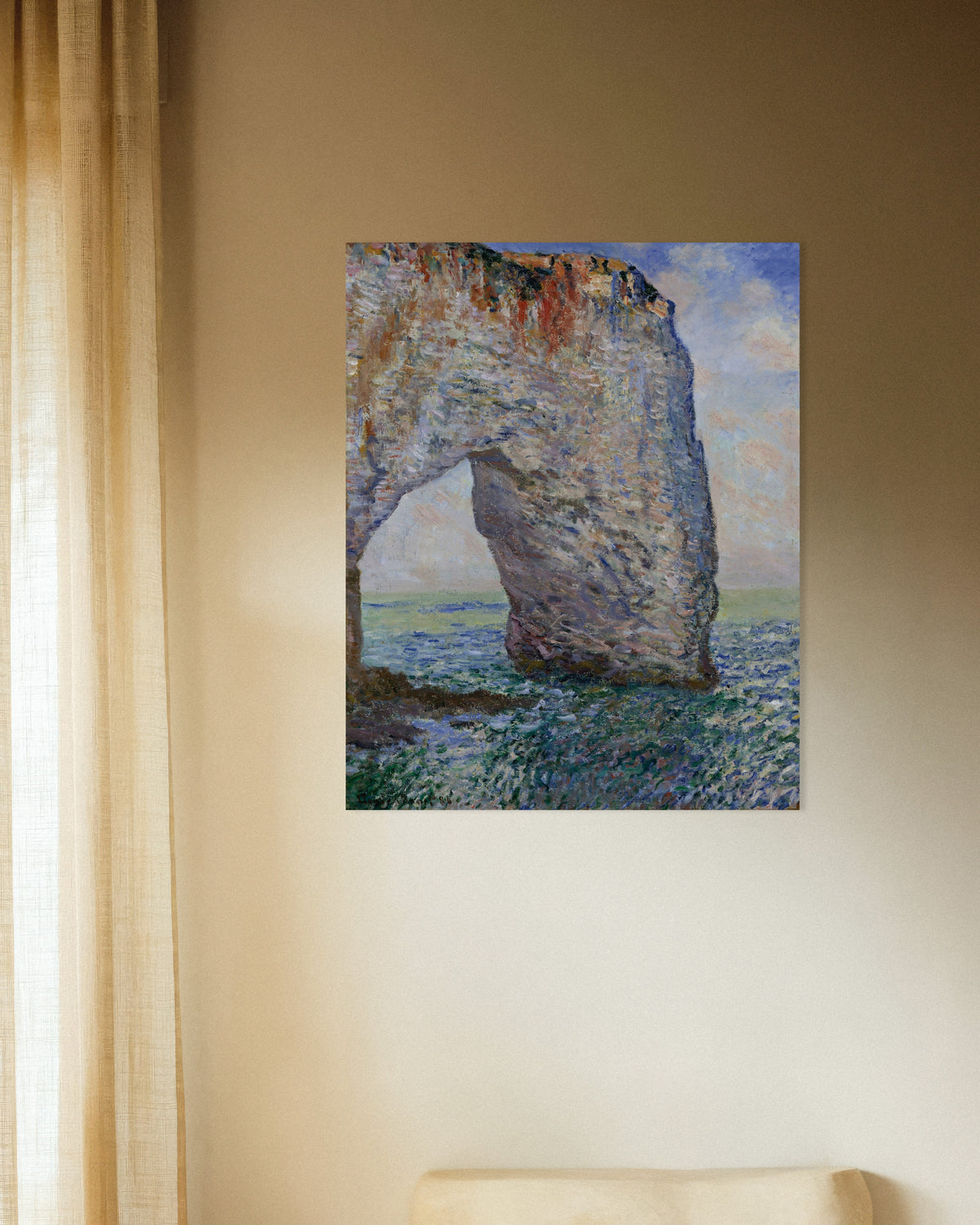 Plakat Manneporte ved Étretat (1886) af Claude Monet