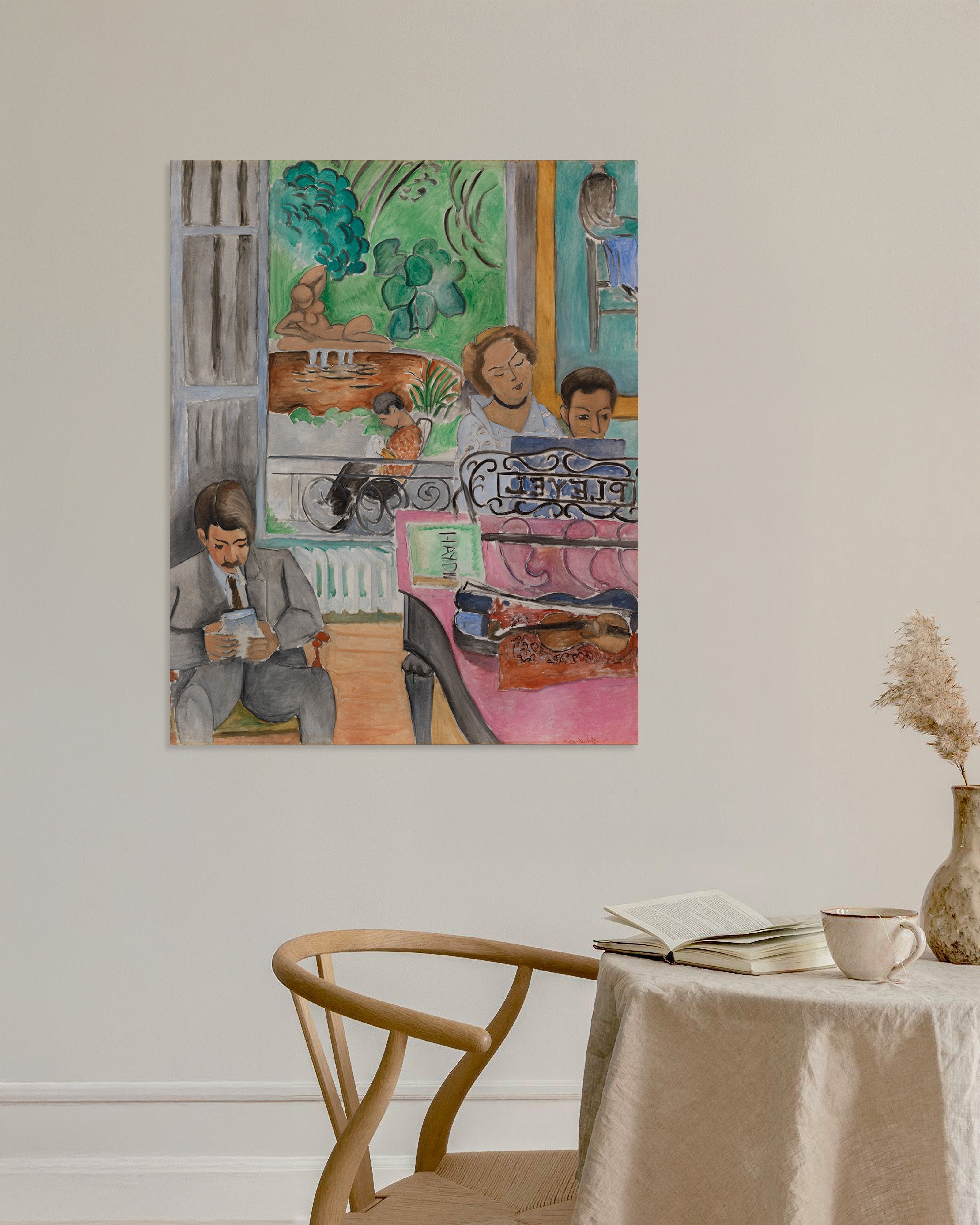 Poster of The music lesson (1917) by Henri Matisse