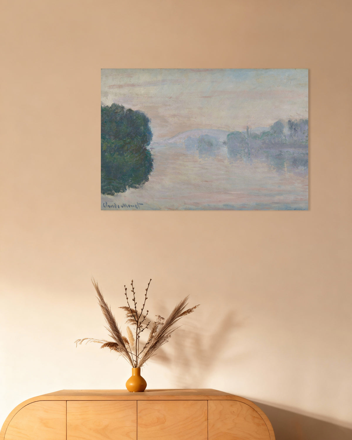 Plakat Seinen i tågen (1894) af Claude Monet