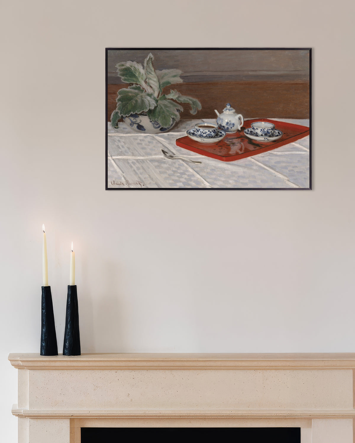 Plakat Testellet (1872) af Claude Monet med metalramme