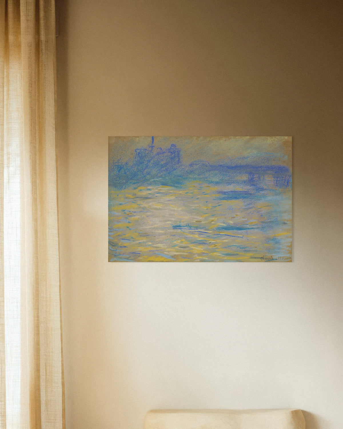 Plakat Themsen (1901) af Claude Monet