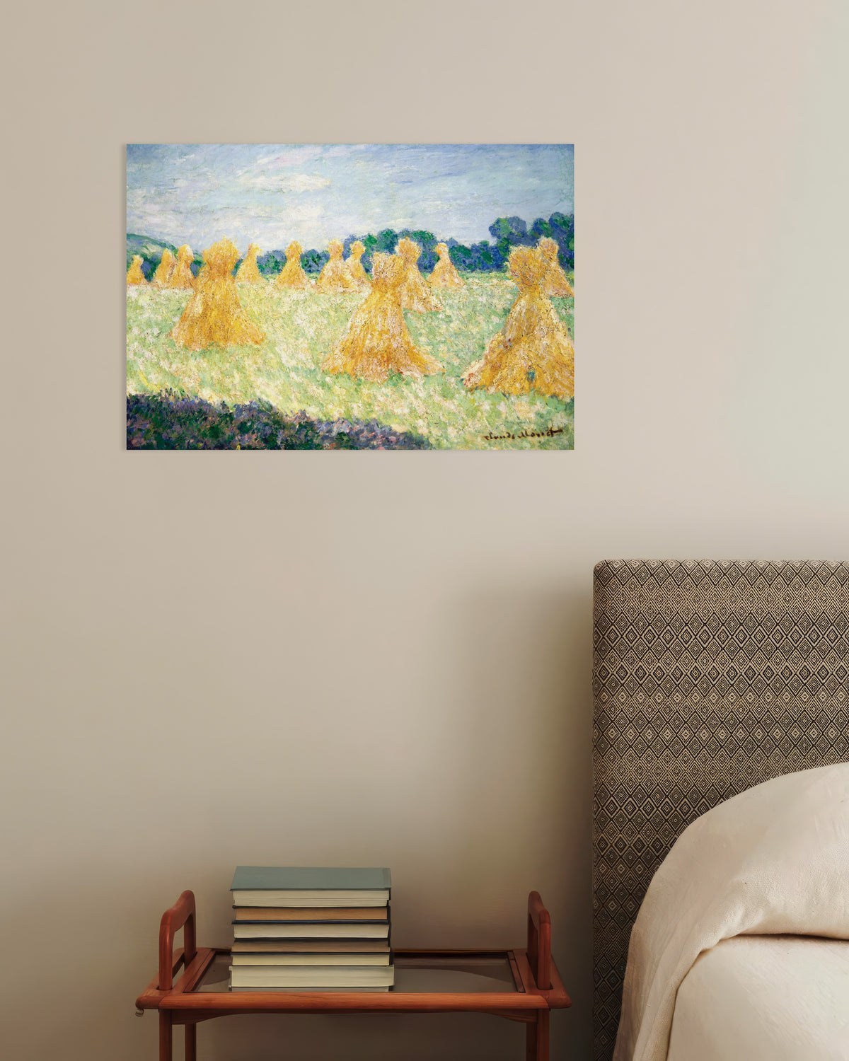 Plakat Pigerne fra Giverny, sollys (1894) af Claude Monet