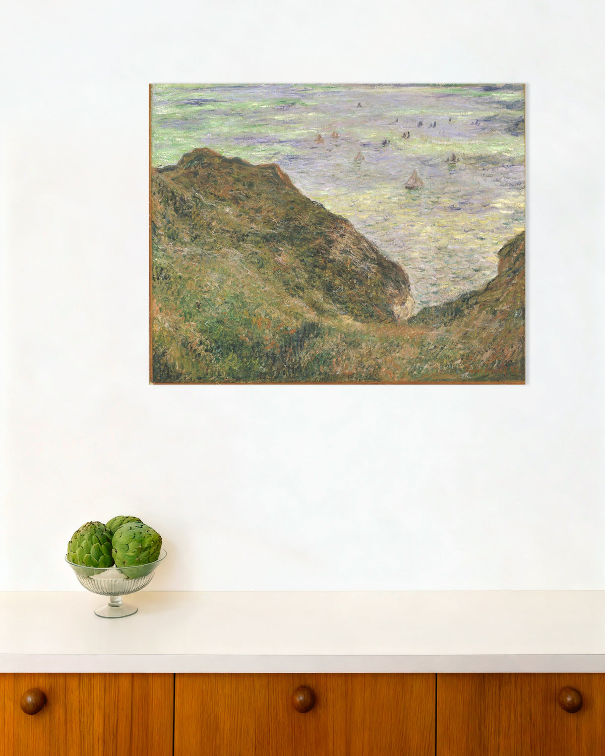 Plakat Udsigt over havet (1882) af Claude Monet