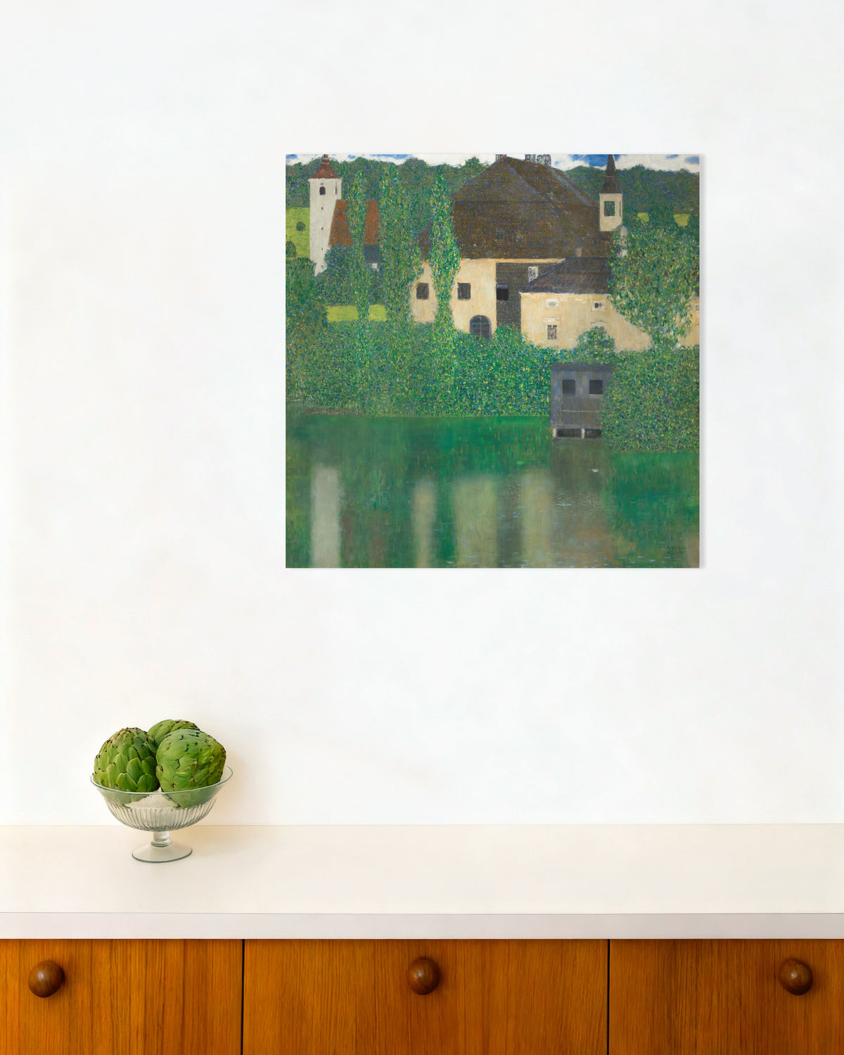 Poster af Vandslottet (1908–1909) af Gustav Klimt