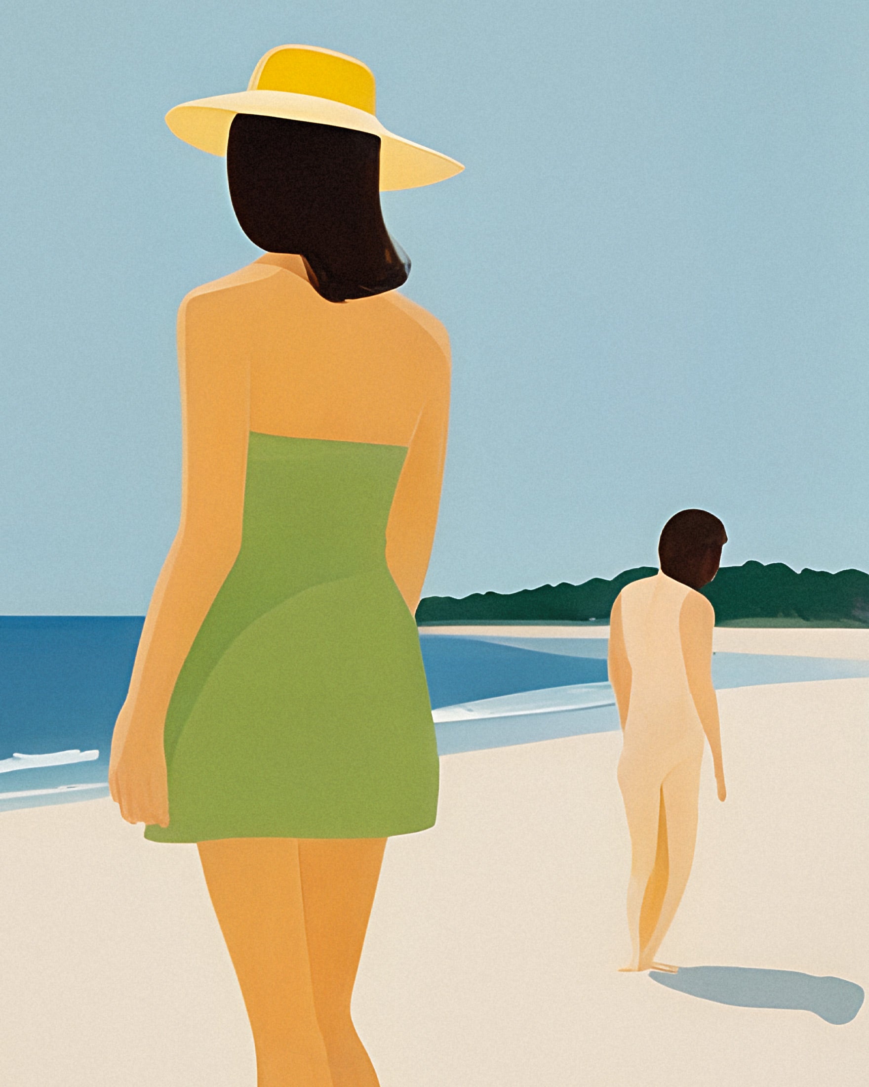 Vi er glade på stranden - Gylden sommer plakater