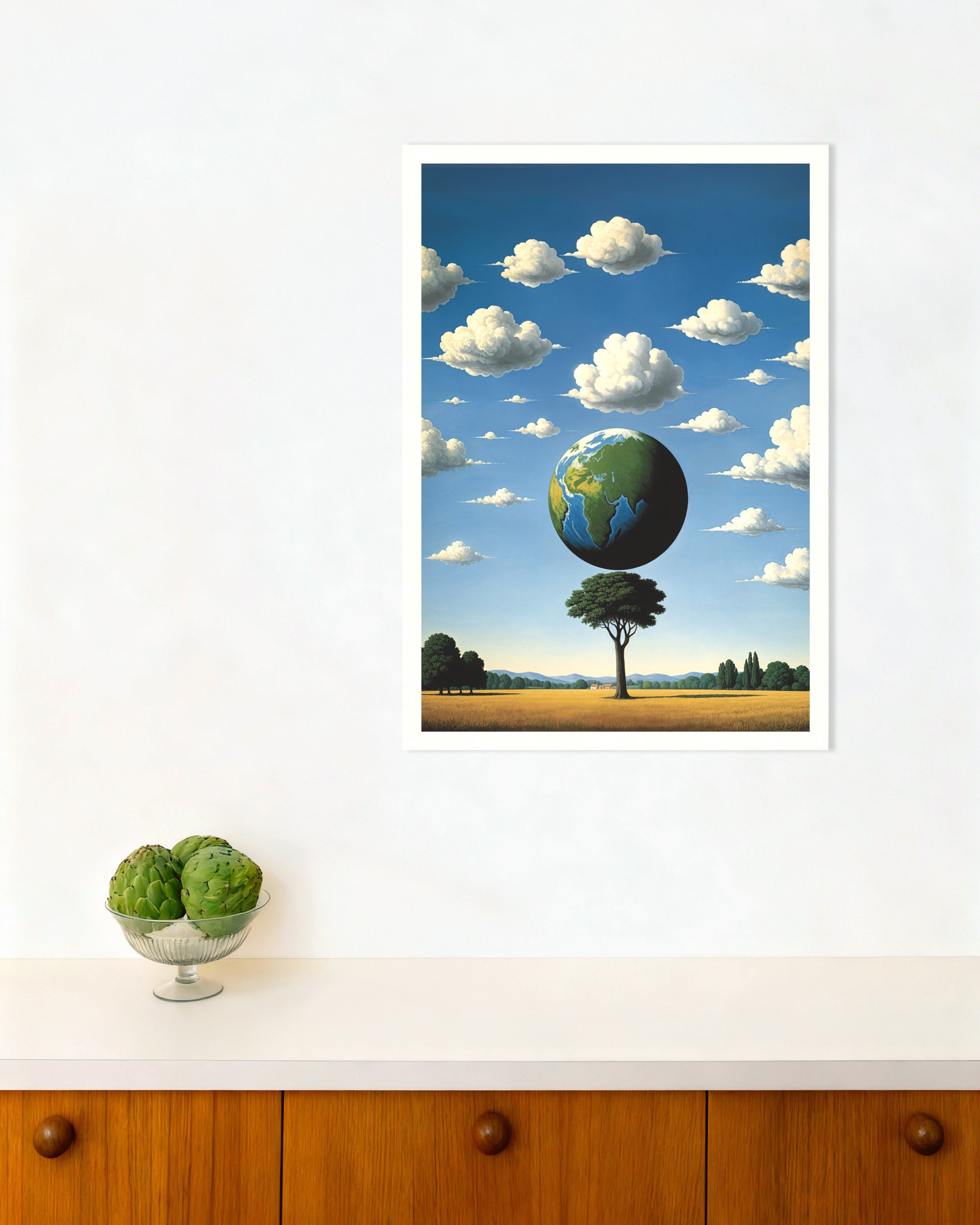 Poster of World tree – surreal Belgian poster