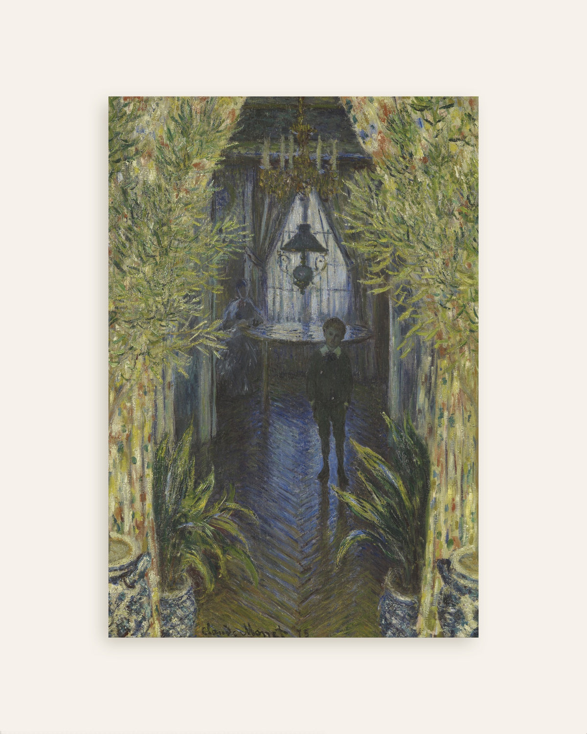 Plakat Et hjørne af lejligheden (1875) af Claude Monet, miniature