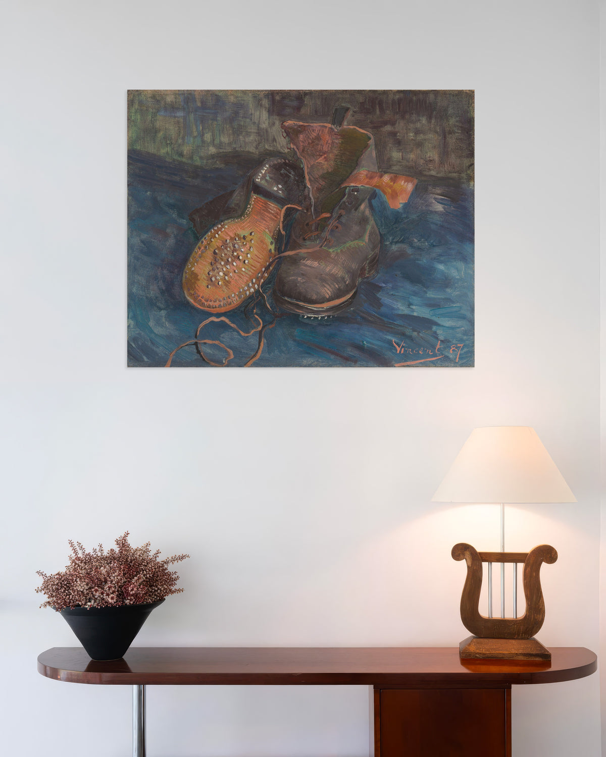 Poster af Et par støvler (1887) af Vincent van Gogh