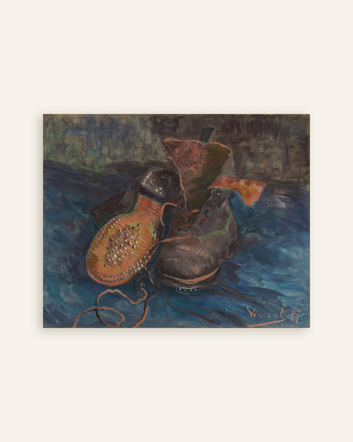 Poster af Et par støvler (1887) af Vincent van Gogh, miniature