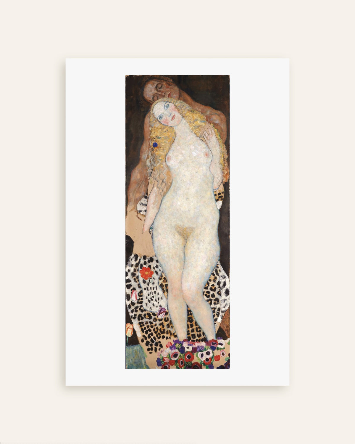 Plakat Adam og Eva (1917–1918) af Gustav Klimt, miniature