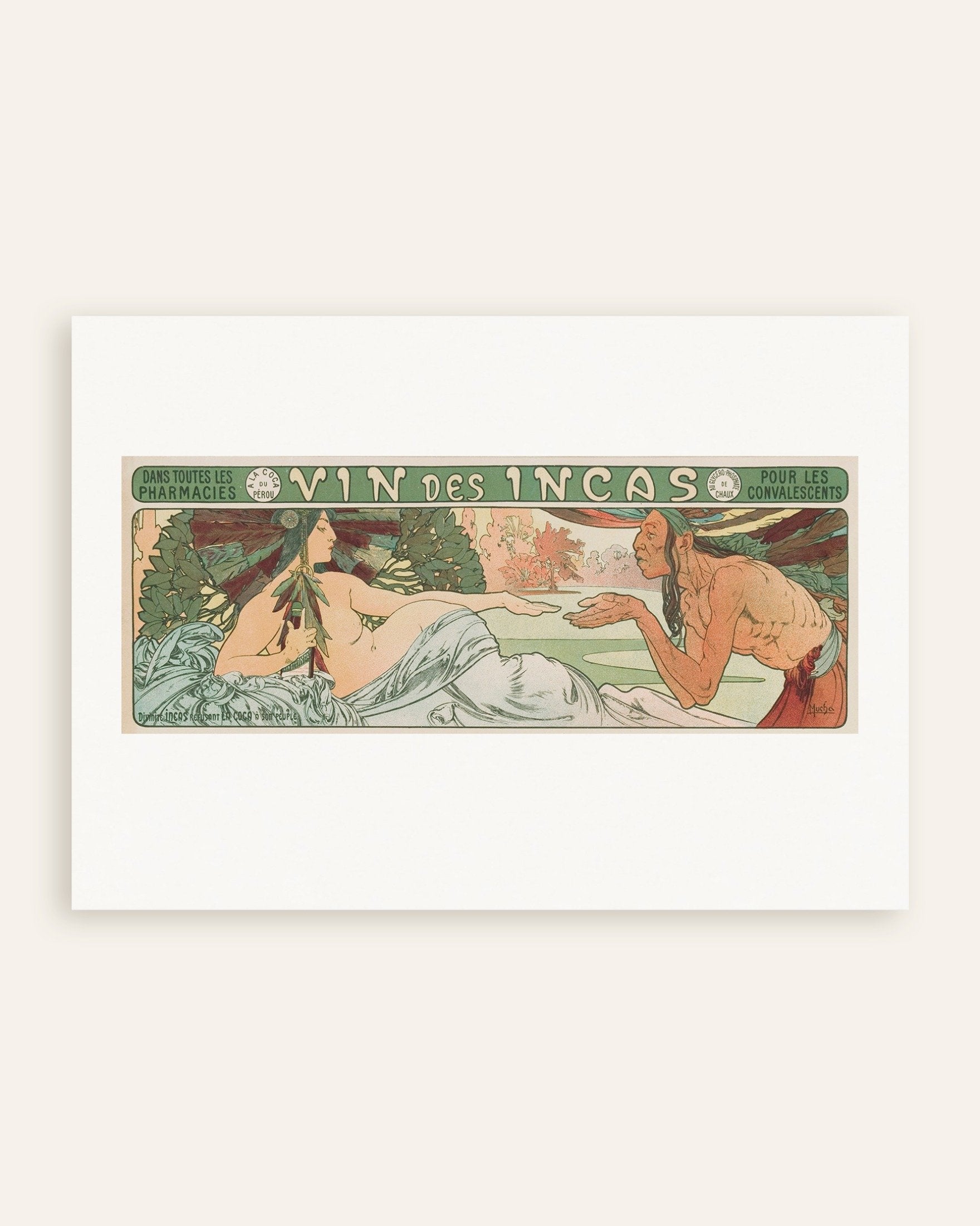 Poster of Alfons Mucha poster, Wine of the Incas, thumbnail