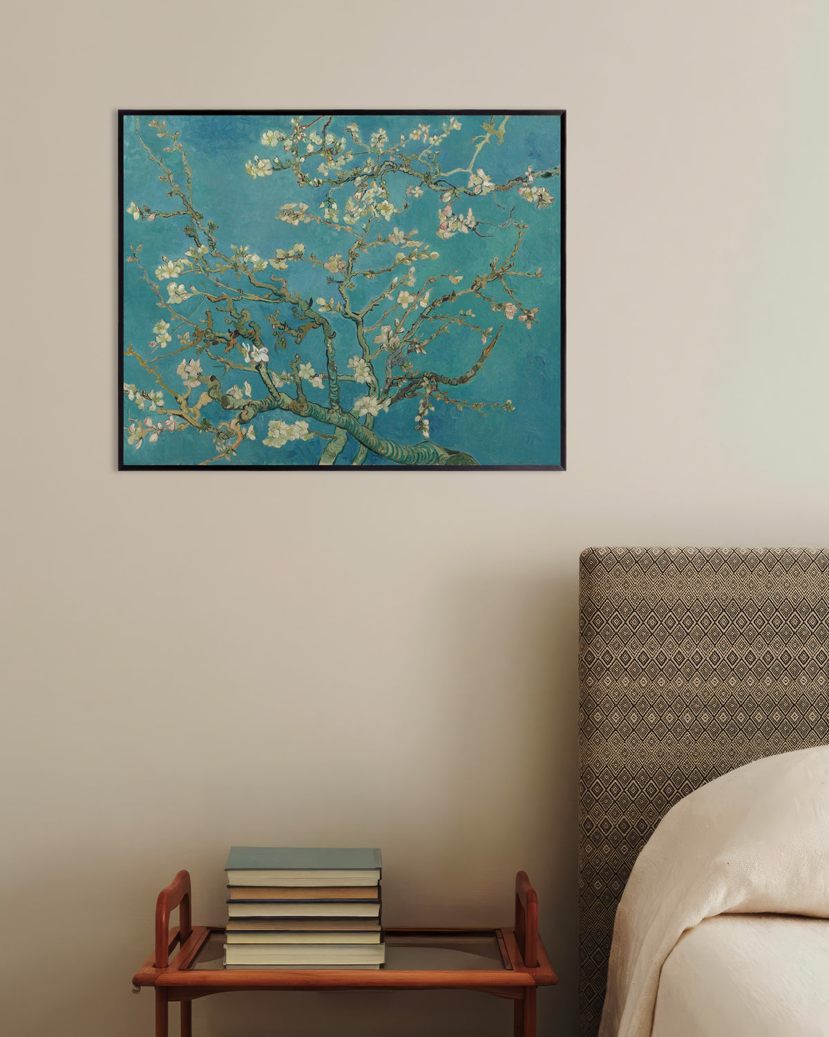 Poster med Mandelblomstring (1890) af Vincent van Gogh med metalramme