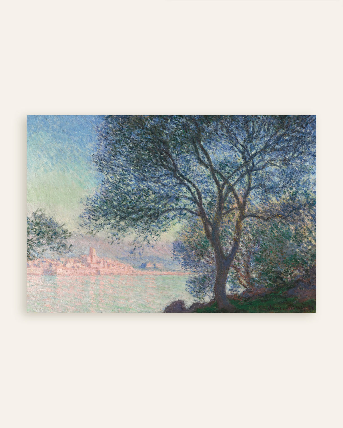 Plakat Antibes set fra La Salis (1888) af Claude Monet, miniature