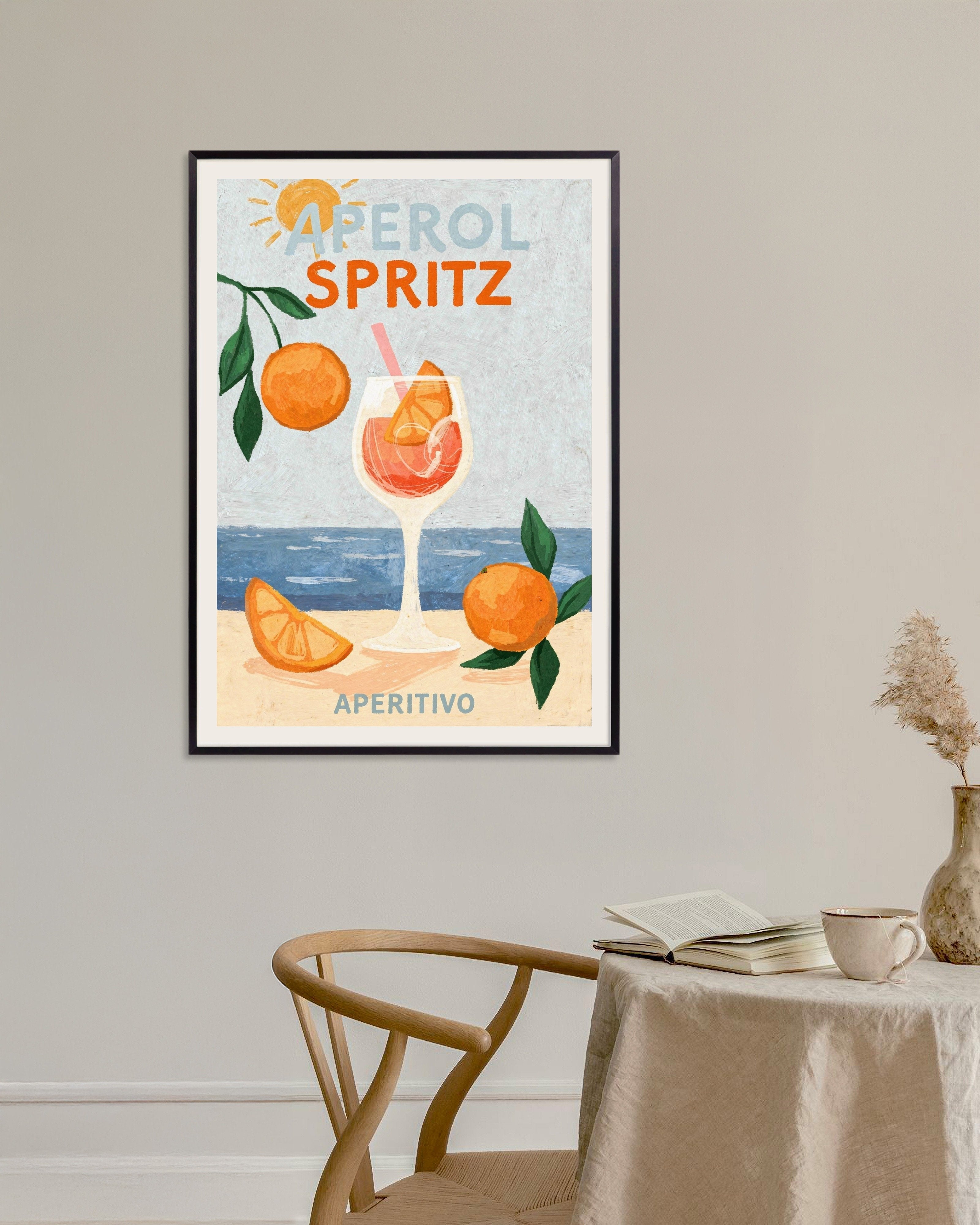 Poster of Aperol Spritz Aperitivo Poster, with metal frame