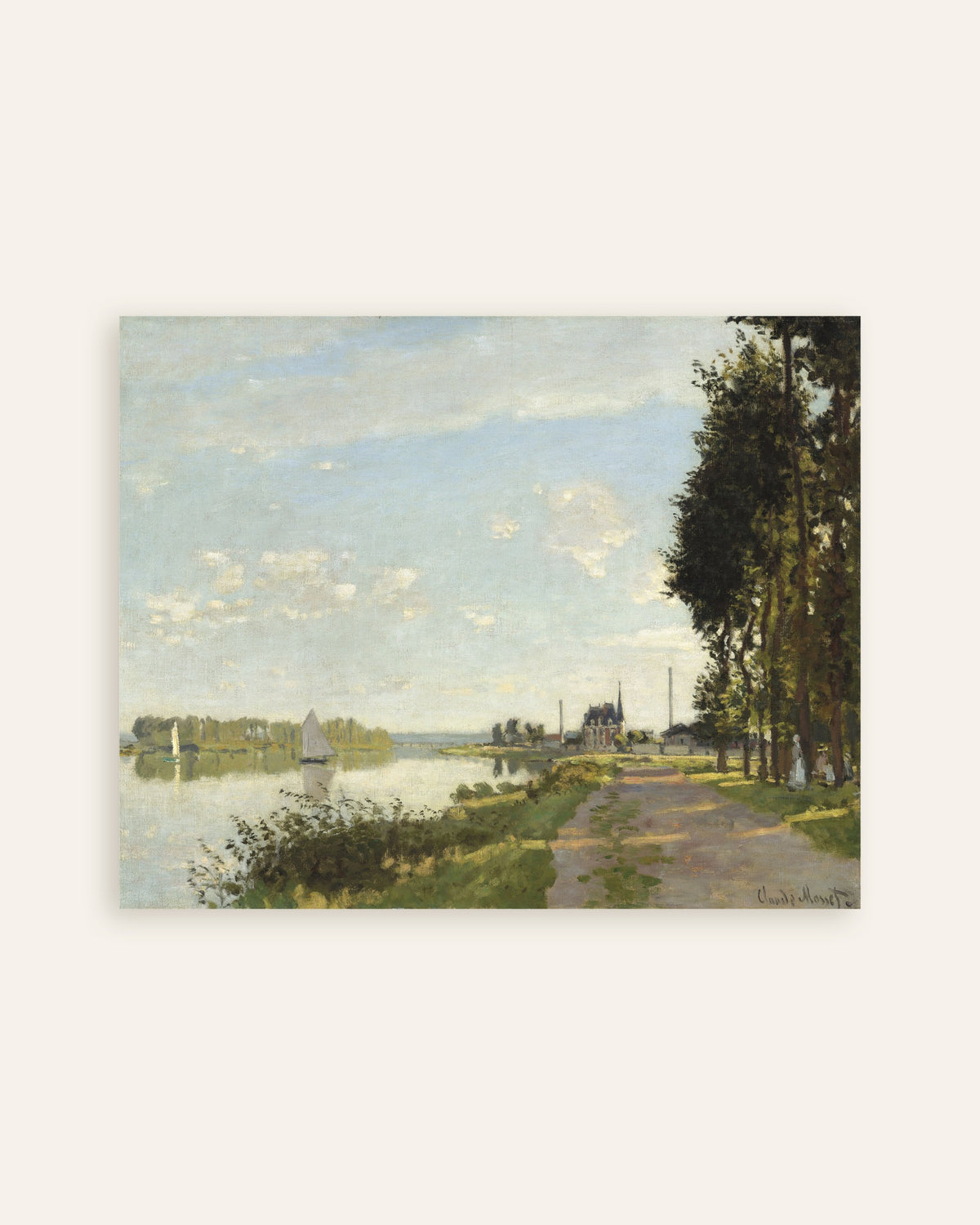 Plakat Argenteuil (ca. 1872) af Claude Monet, miniature
