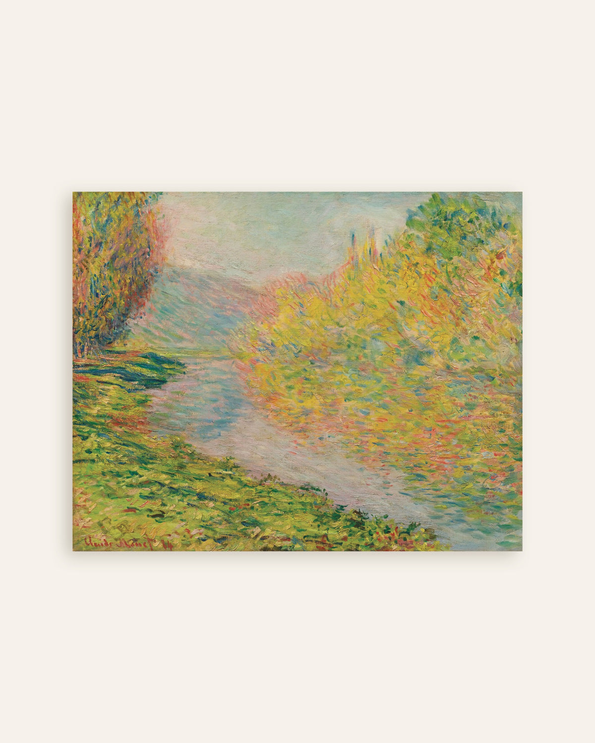 Plakat Efterår ved Jeufosse (1884) af Claude Monet, miniature