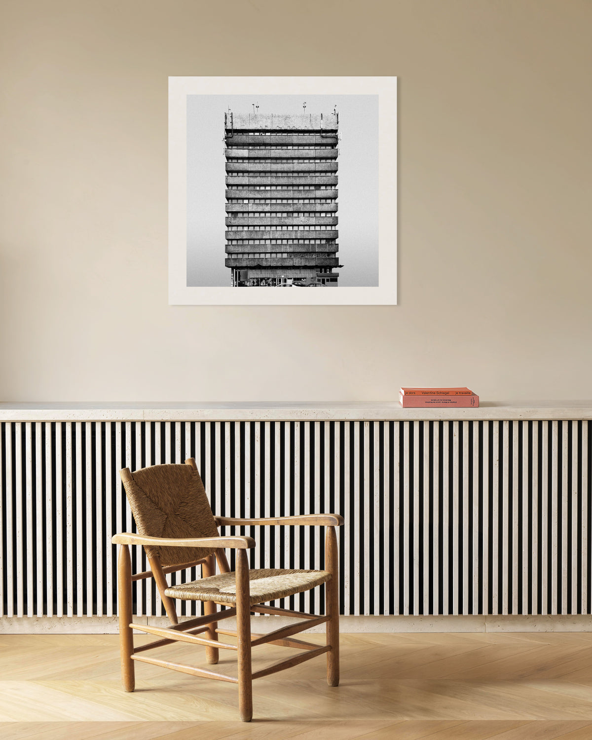 Plakat »Kontortårn med båndfacade«