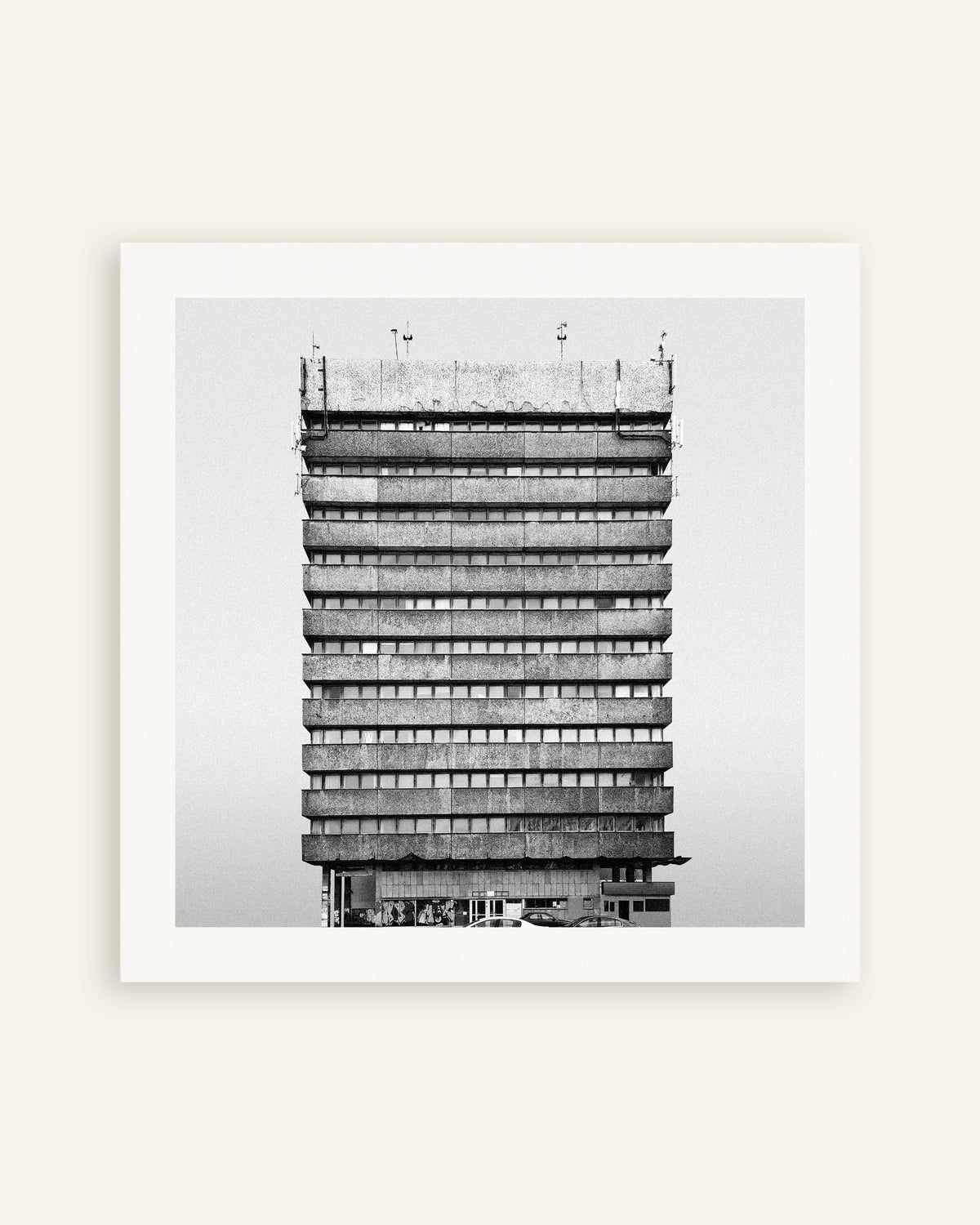 Plakat »Kontortårn med båndfacade«, miniature