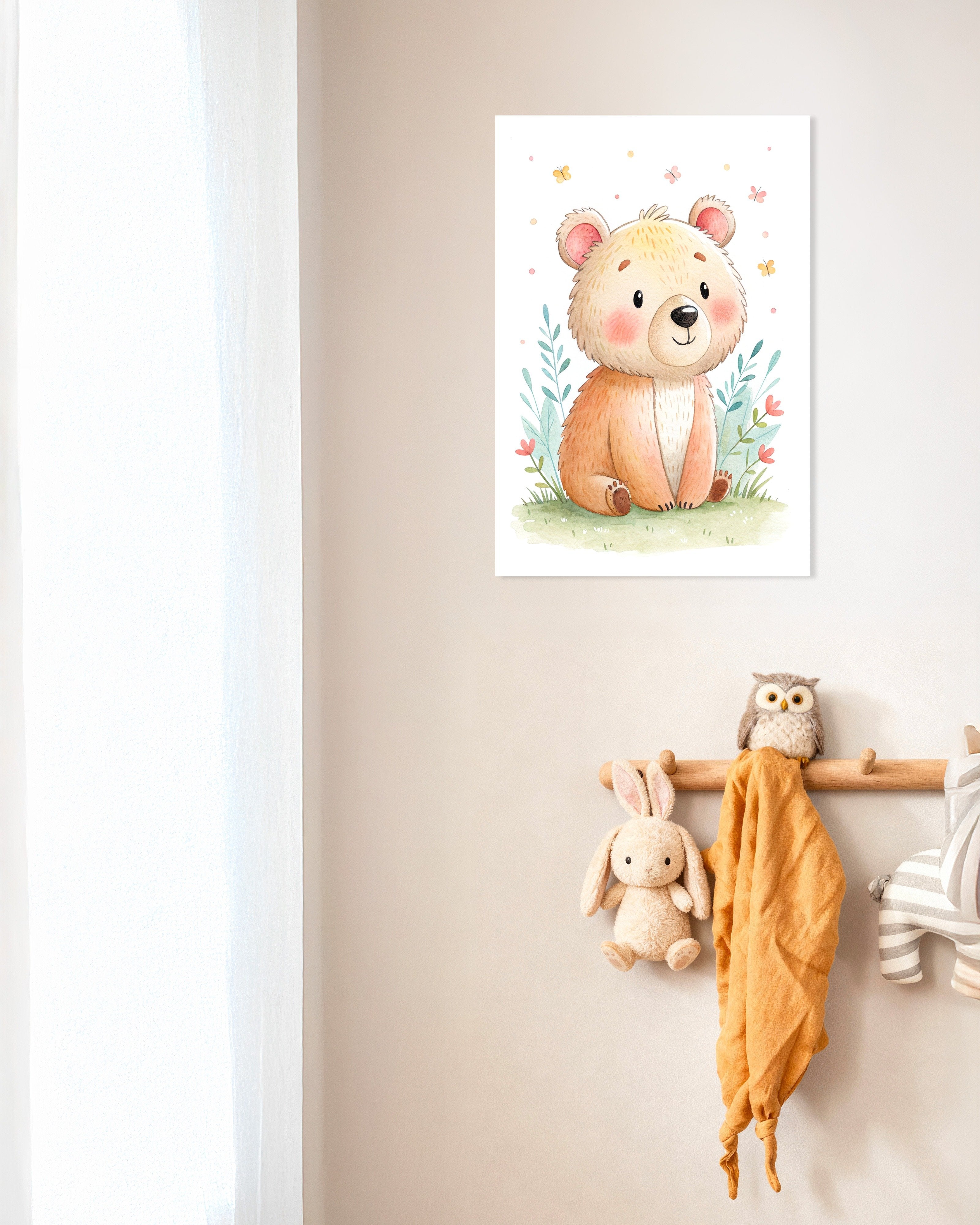 Poster of Bear Poster – Nursery Wall Art