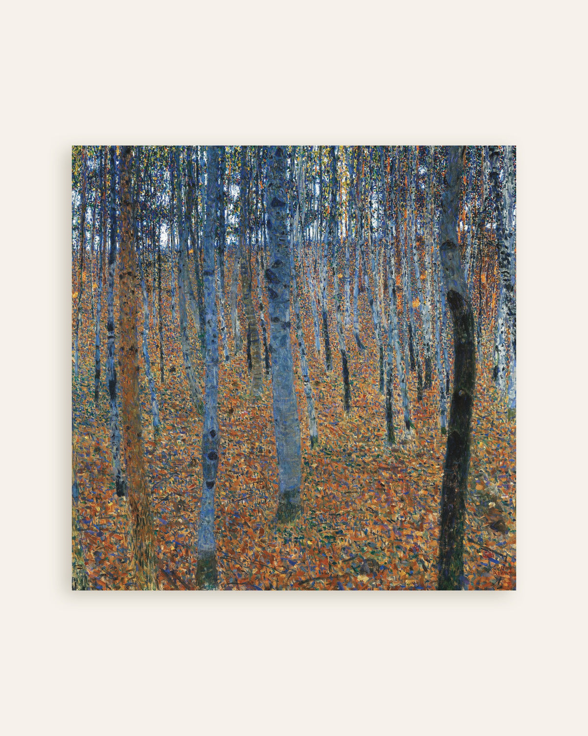Plakat Bøgeskov I (1902) af Gustav Klimt, miniature