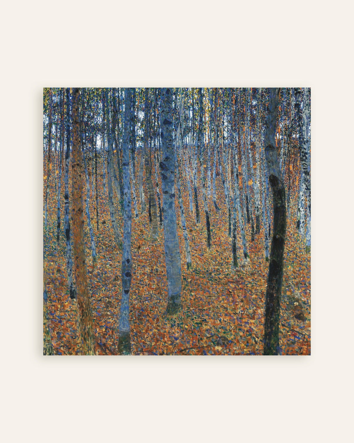 Plakat Bøgeskov I (1902) af Gustav Klimt, miniature