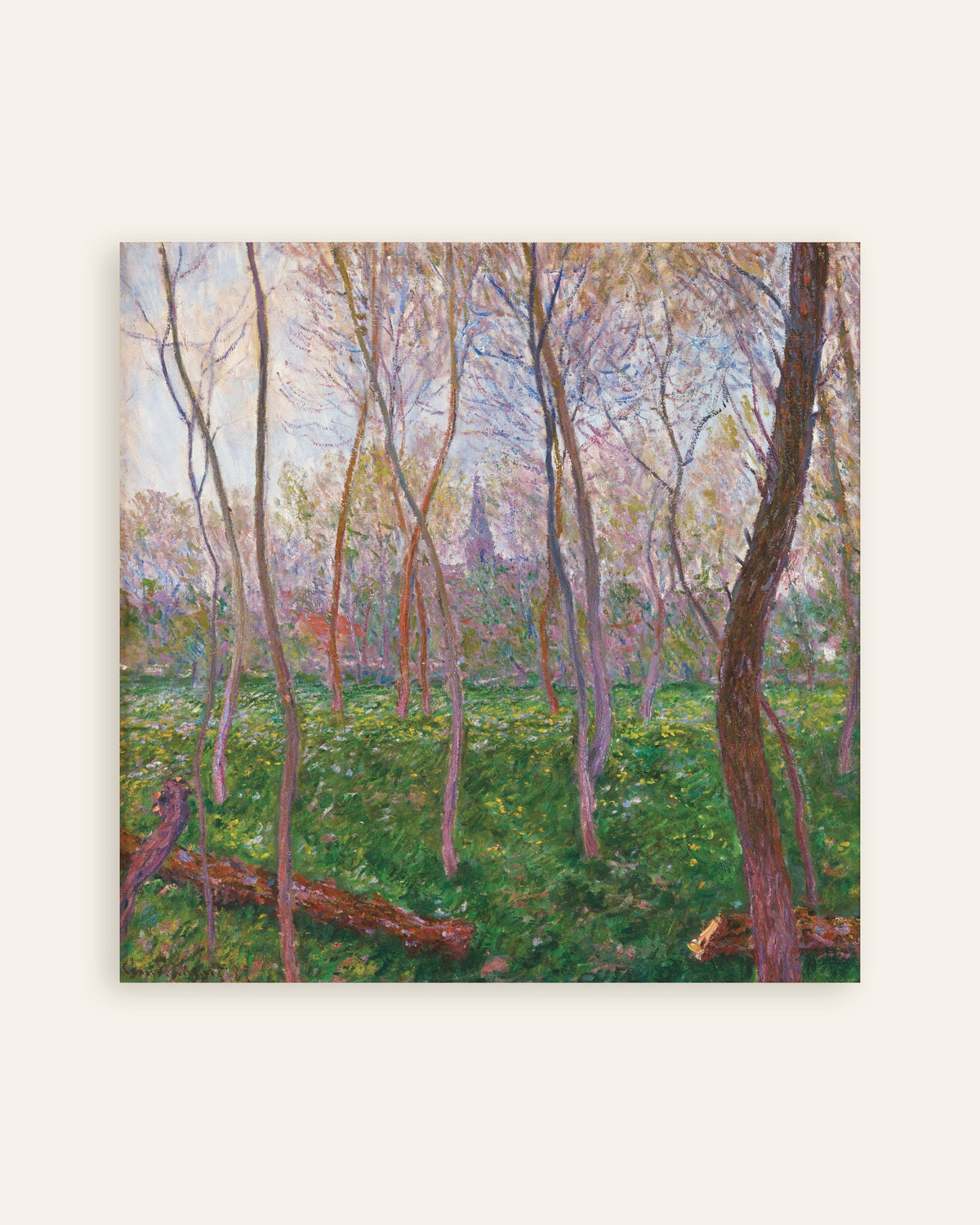 Plakat Bennecourt (1887) af Claude Monet, miniature
