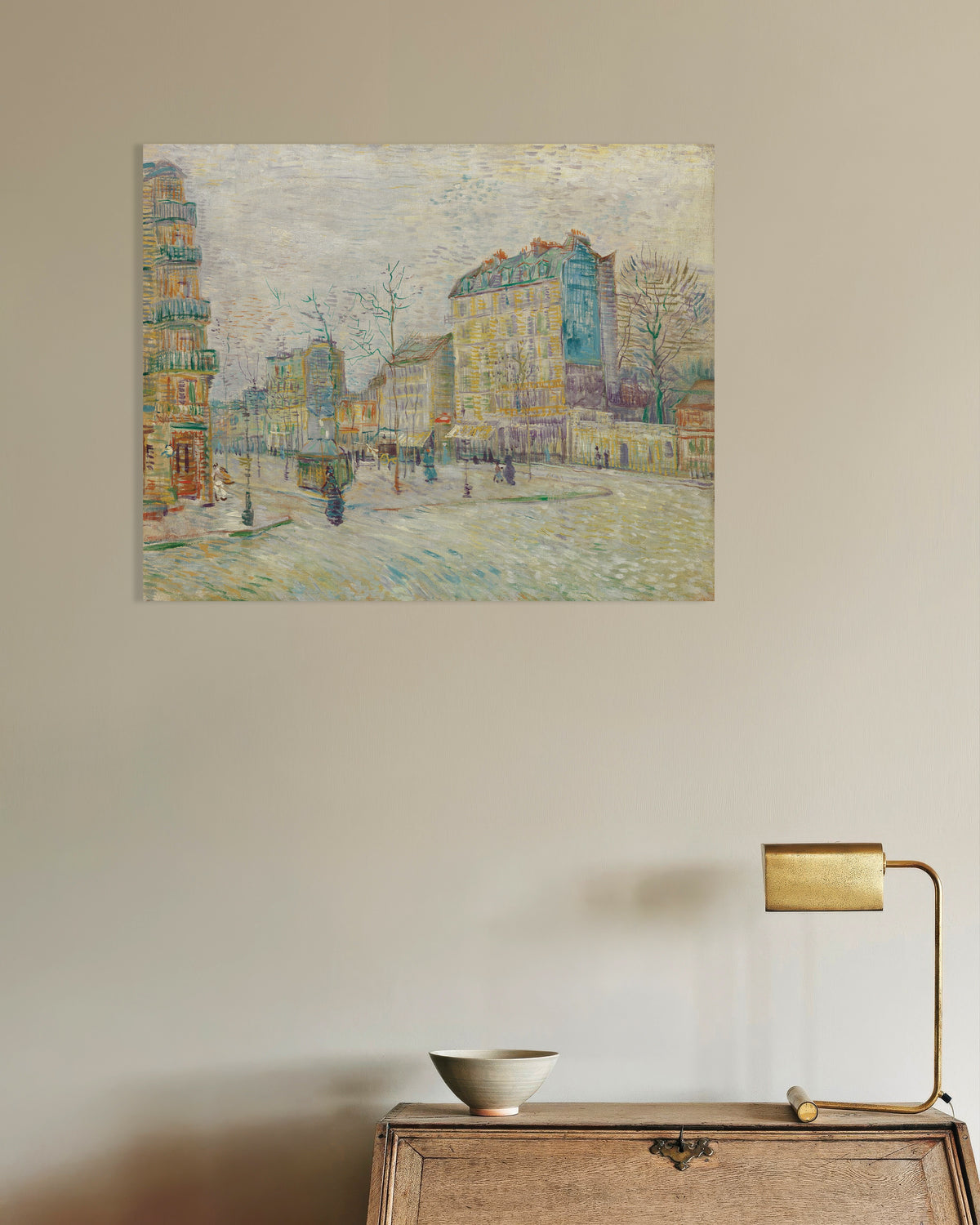 Poster af Boulevard de Clichy (1887) af Vincent van Gogh