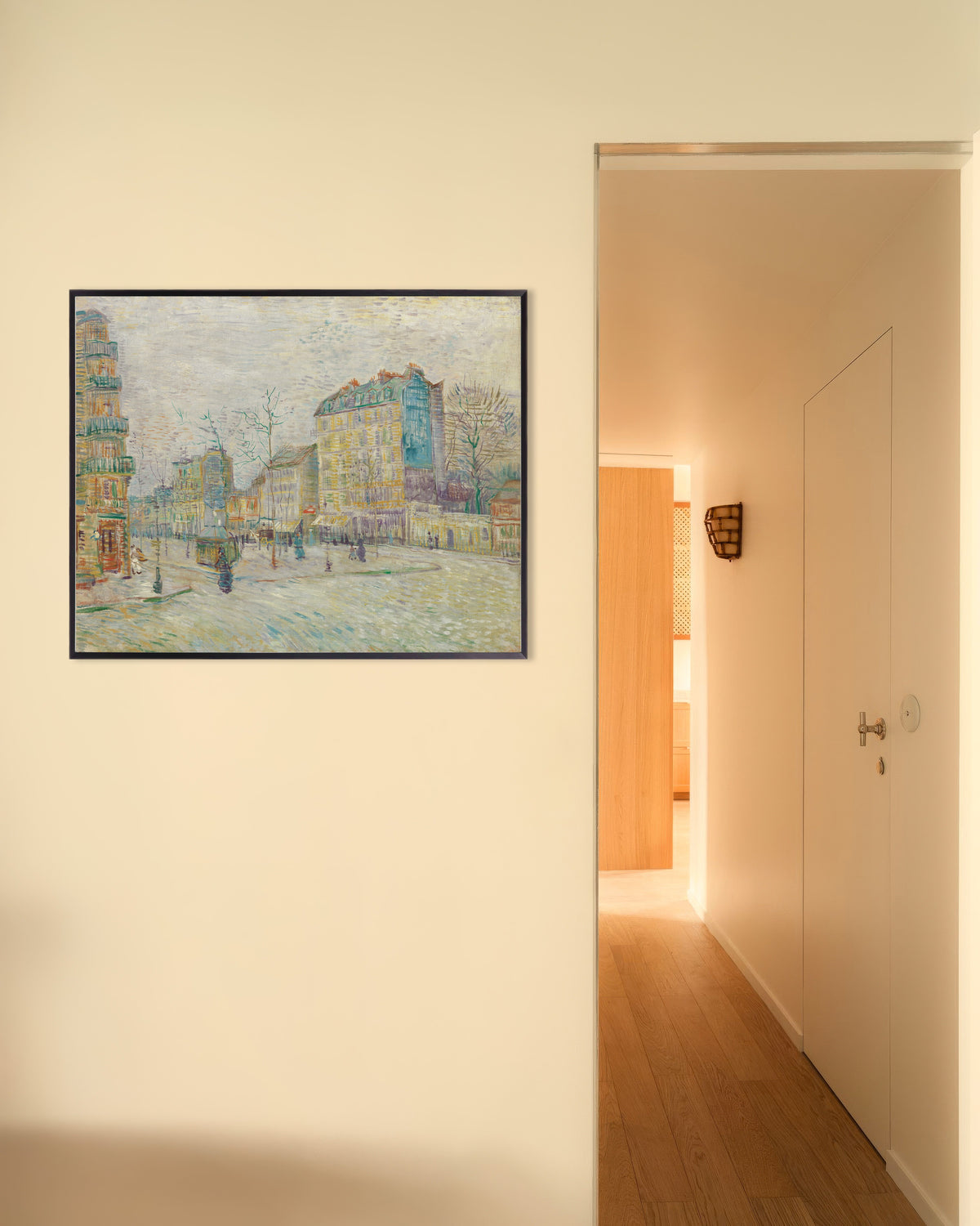 Poster af Boulevard de Clichy (1887) af Vincent van Gogh med metalramme