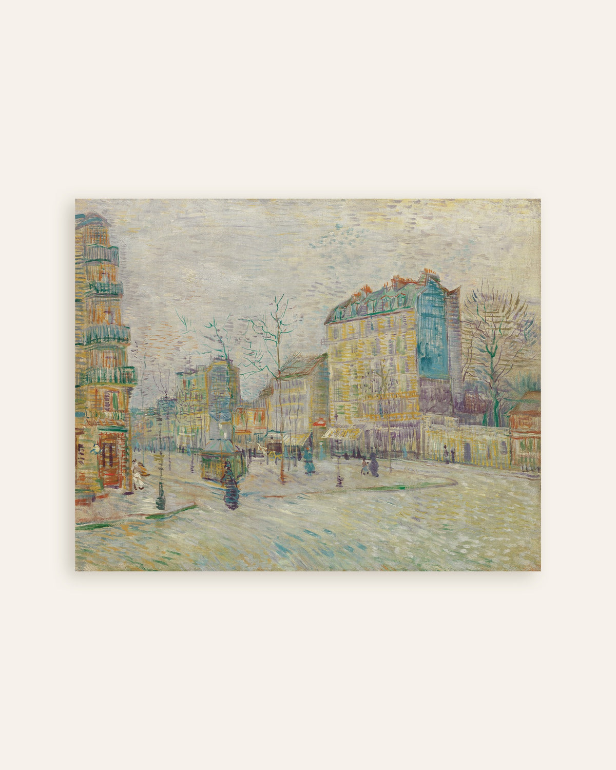 Poster af Boulevard de Clichy (1887) af Vincent van Gogh, miniature
