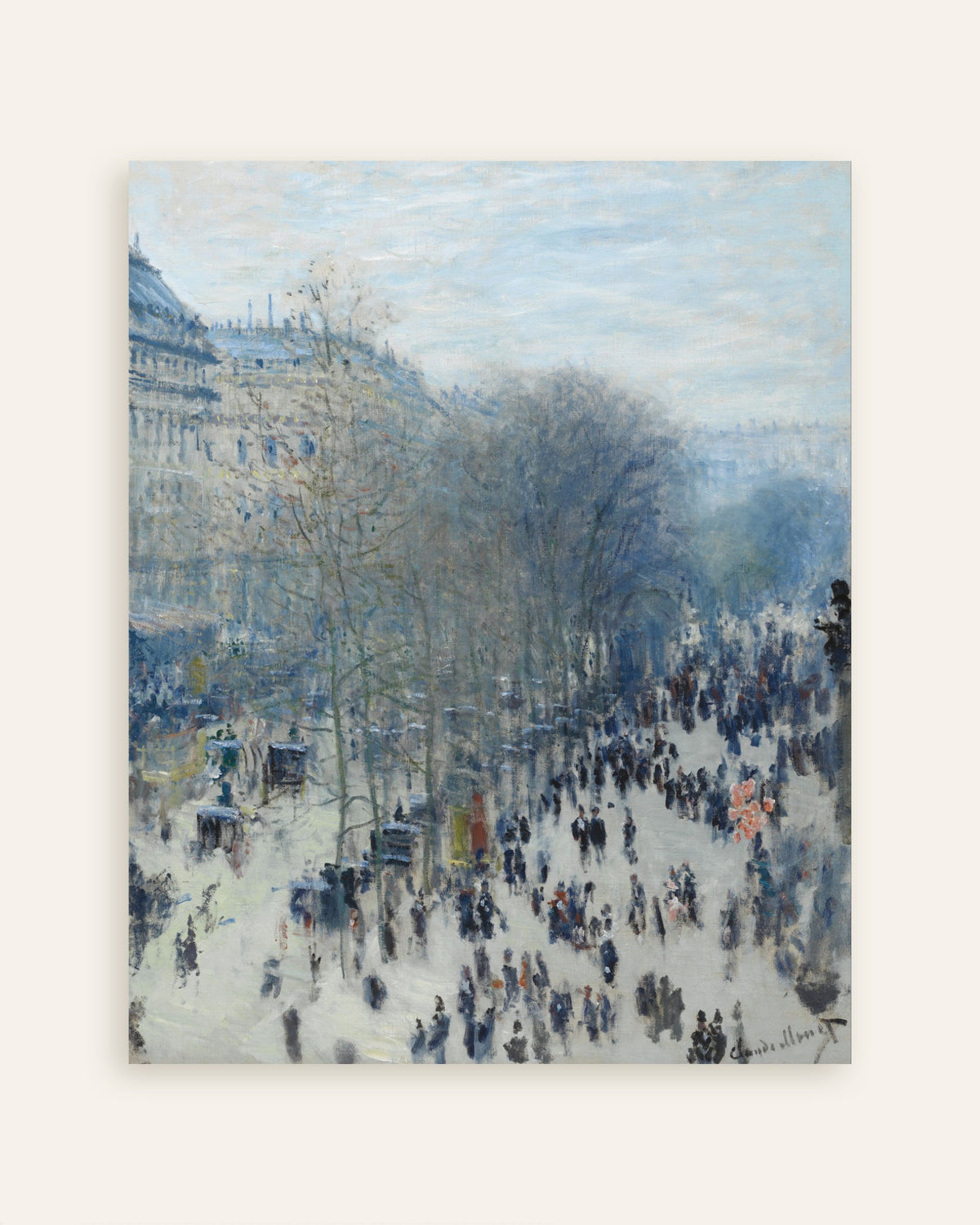 Plakat Boulevard des Capucines (1873–1874) af Claude Monet, miniature