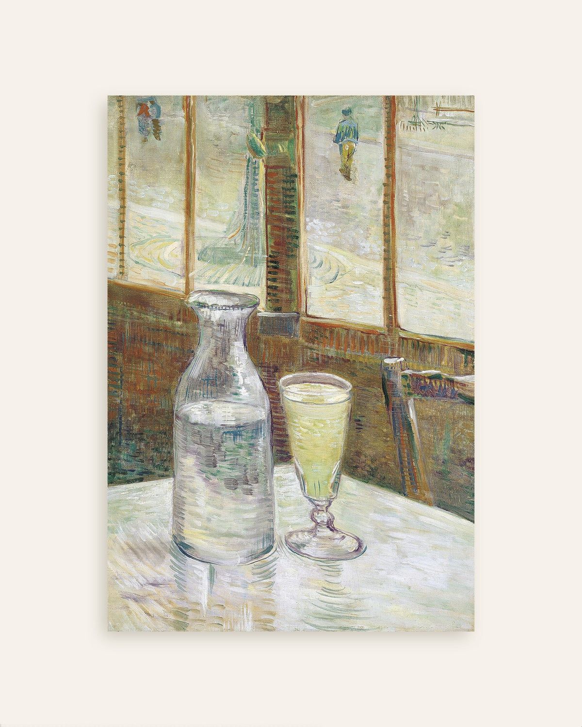Plakat med Cafébord med absint (1887) af Vincent van Gogh, miniature