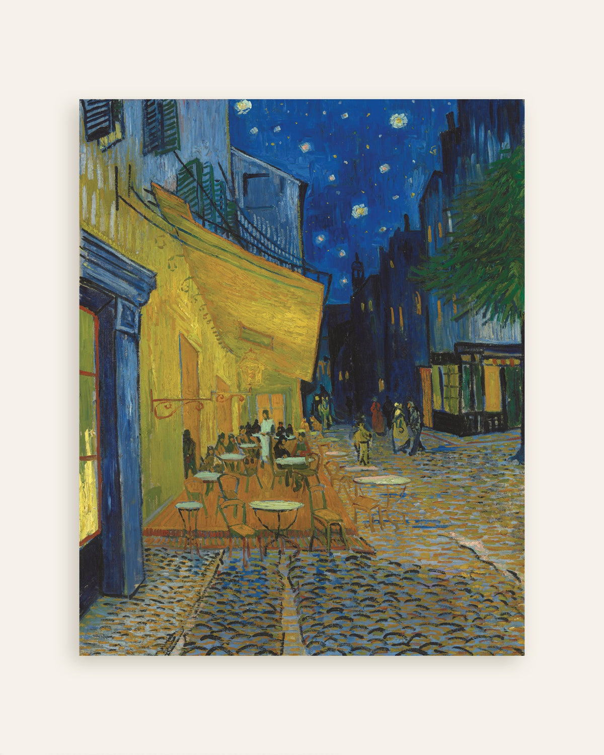 Plakat med Caféterrassen om aftenen (1888) af Vincent van Gogh, miniature