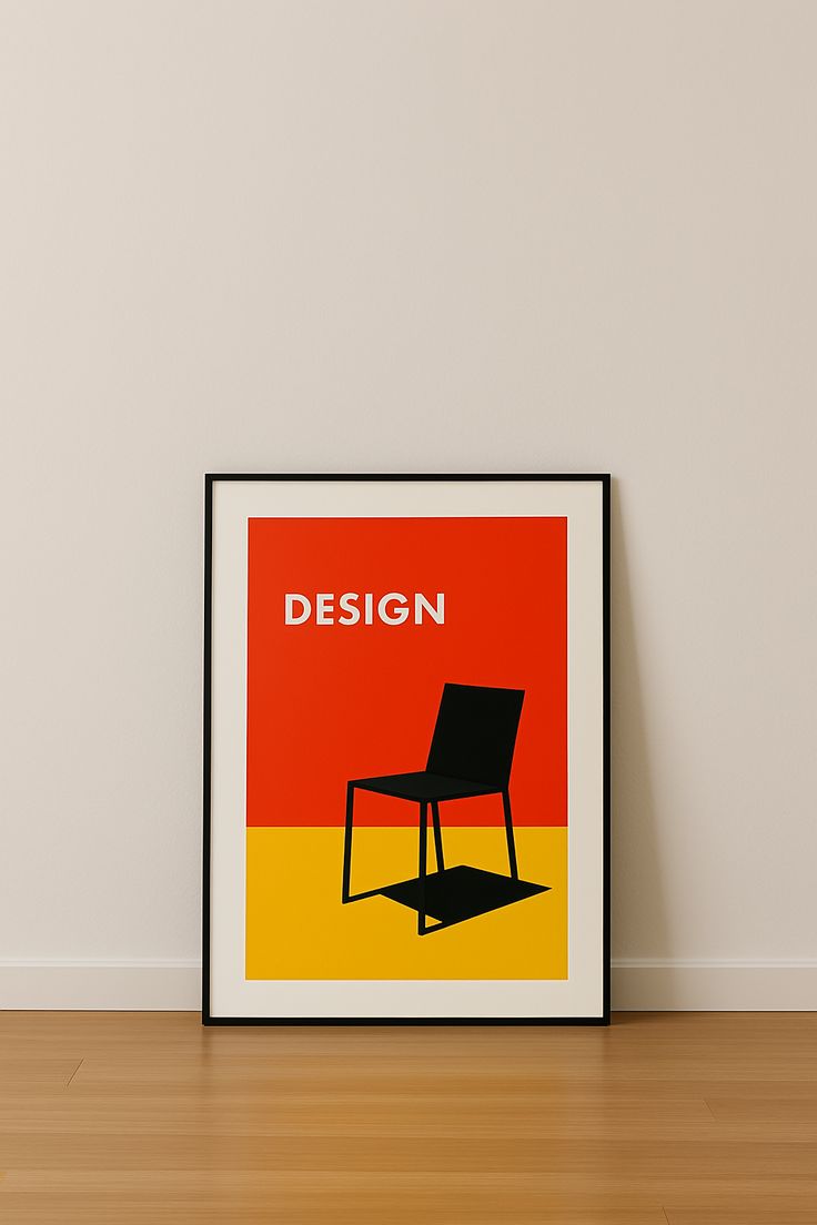 Design plakat, stol - Plakat