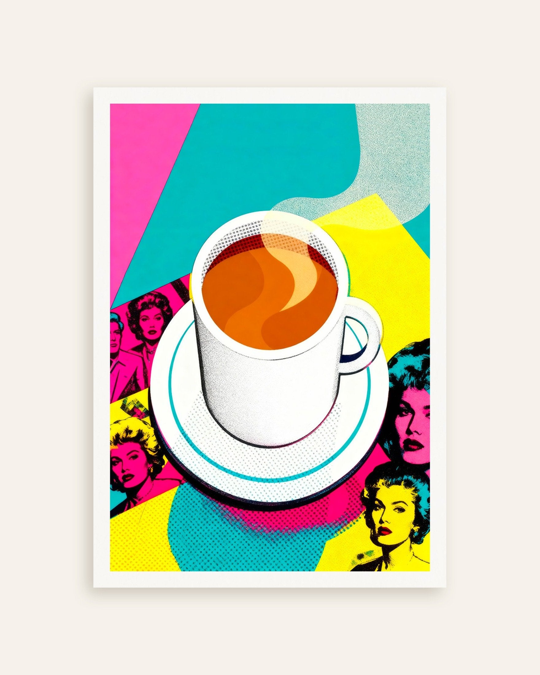 Poster of Coffee poster pop art – Andy Warhol style print, thumbnail