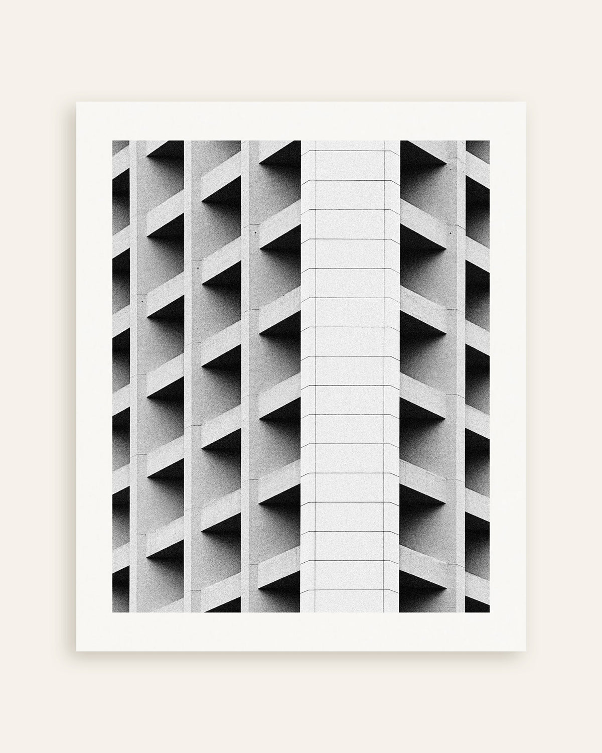 Plakat »Kassettefacade med hvid midterstribe«, miniature