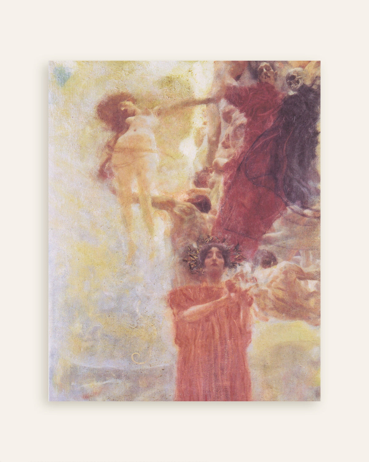 Plakat Kompositionsskitse til Medicinen (1897–1898) af Gustav Klimt, miniature