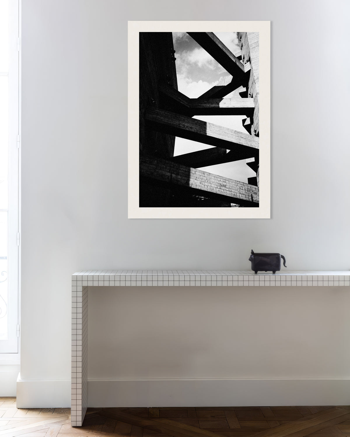 Plakat »Betonbjælker mod himlen«