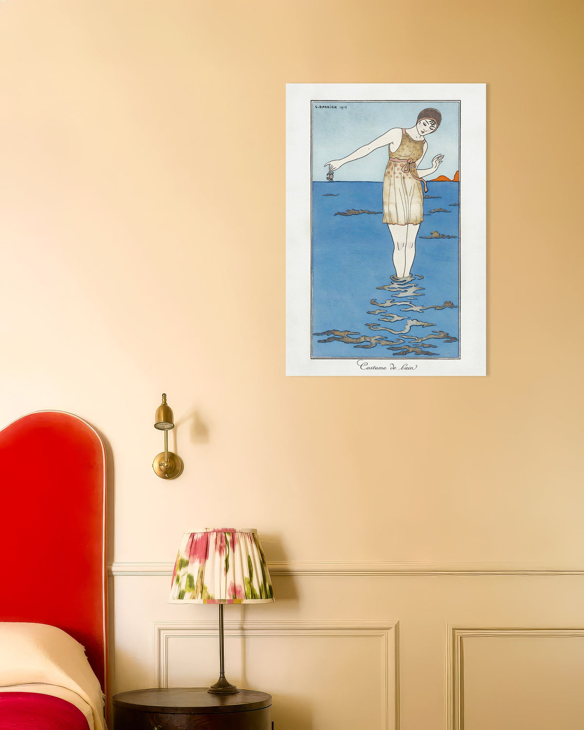 Poster of "Costume de Bain" by Georges Barbier (1913) - Art Deco Poster