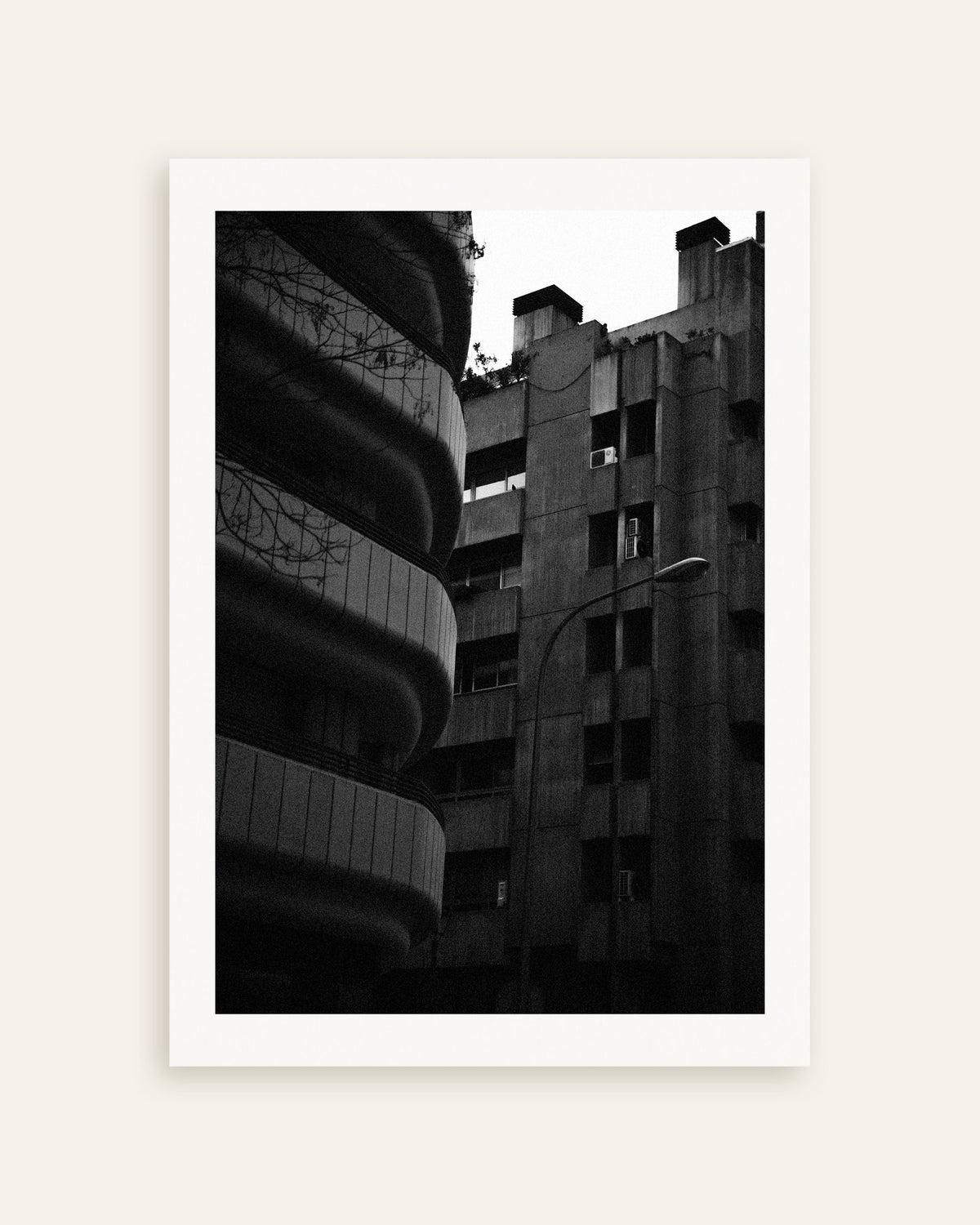 Plakat »Buet facade og betontårn«, miniature