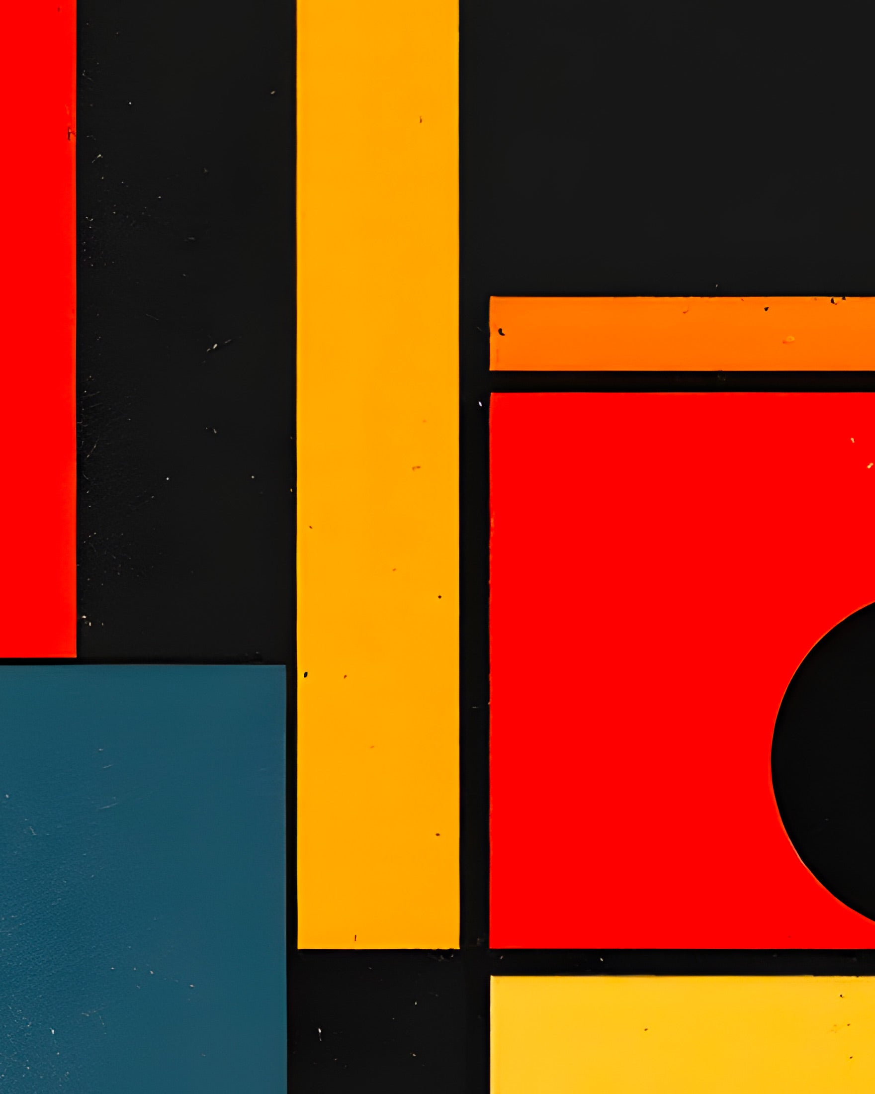 De Stijl Kunst, en serie af geometriske mønstre - Plakat