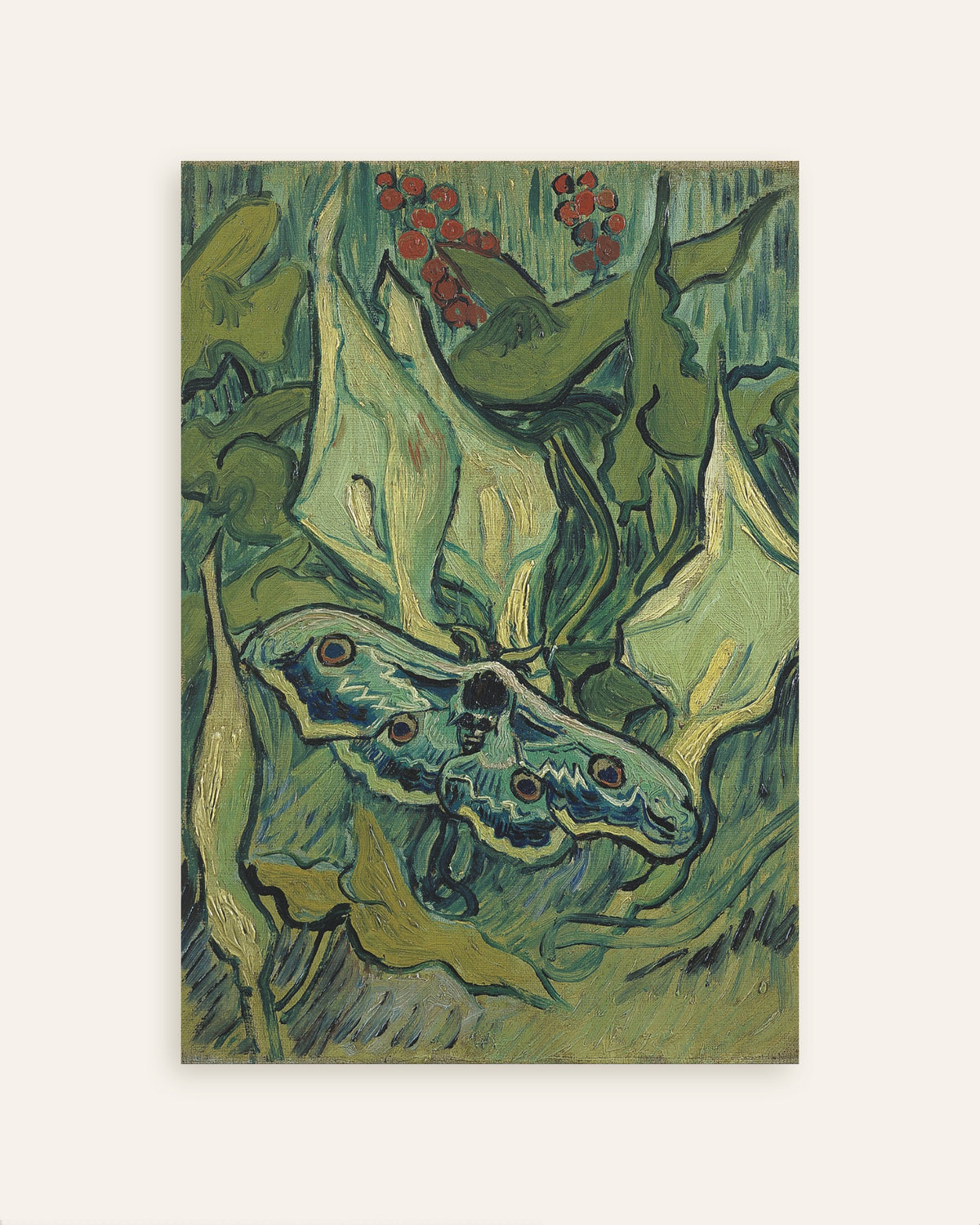 Poster af Kejsermøl (1889) af Vincent van Gogh, miniature