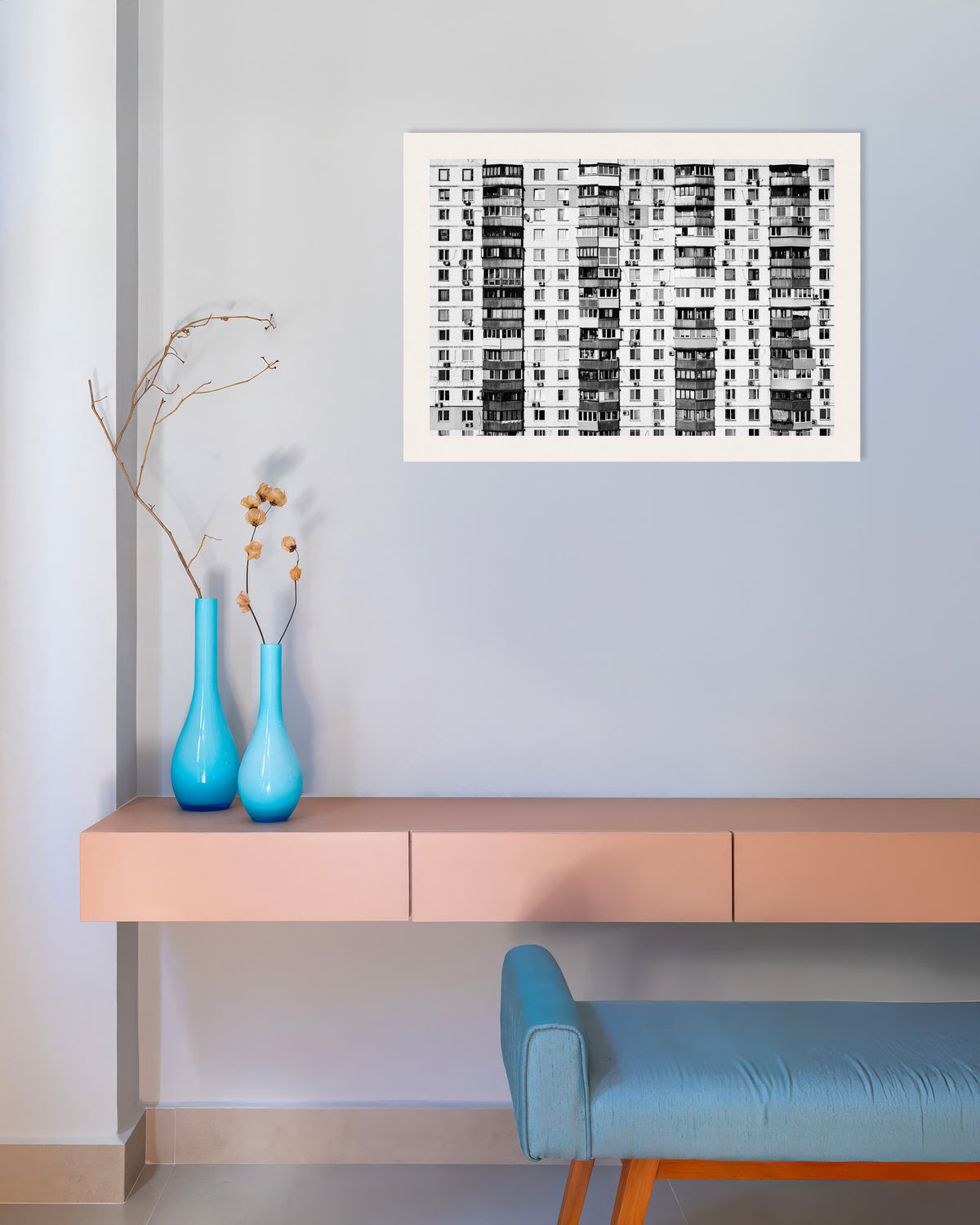 Plakat »Endeløs boligblok«