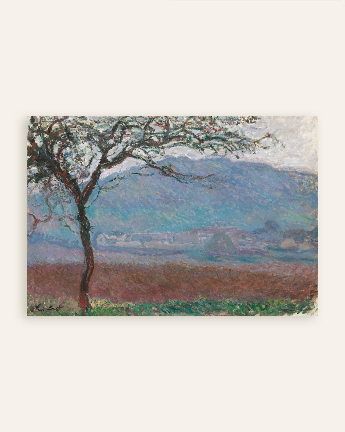 Plakat Mark ved Giverny (1887) af Claude Monet, miniature
