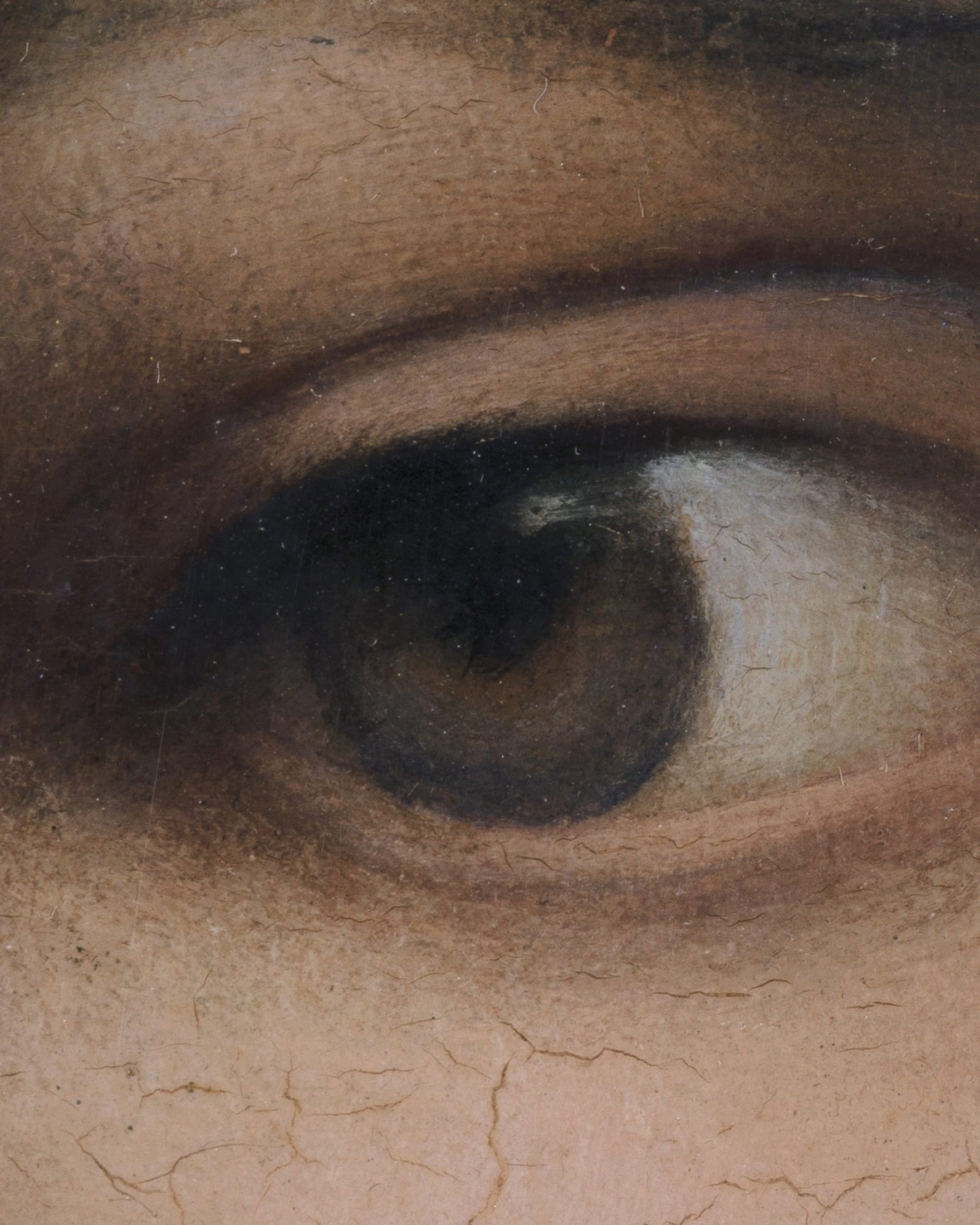 Louis Janmot "Fleur des Champs" Øjendetalje - Klassisk Portræt Nærbillede Plakat