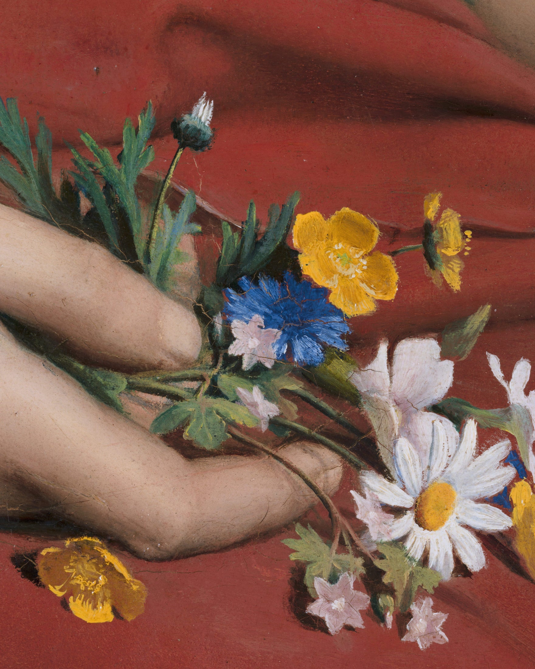 Louis Janmot "Fleur des Champs" Hånddetalje - Buket af vilde blomster plakater