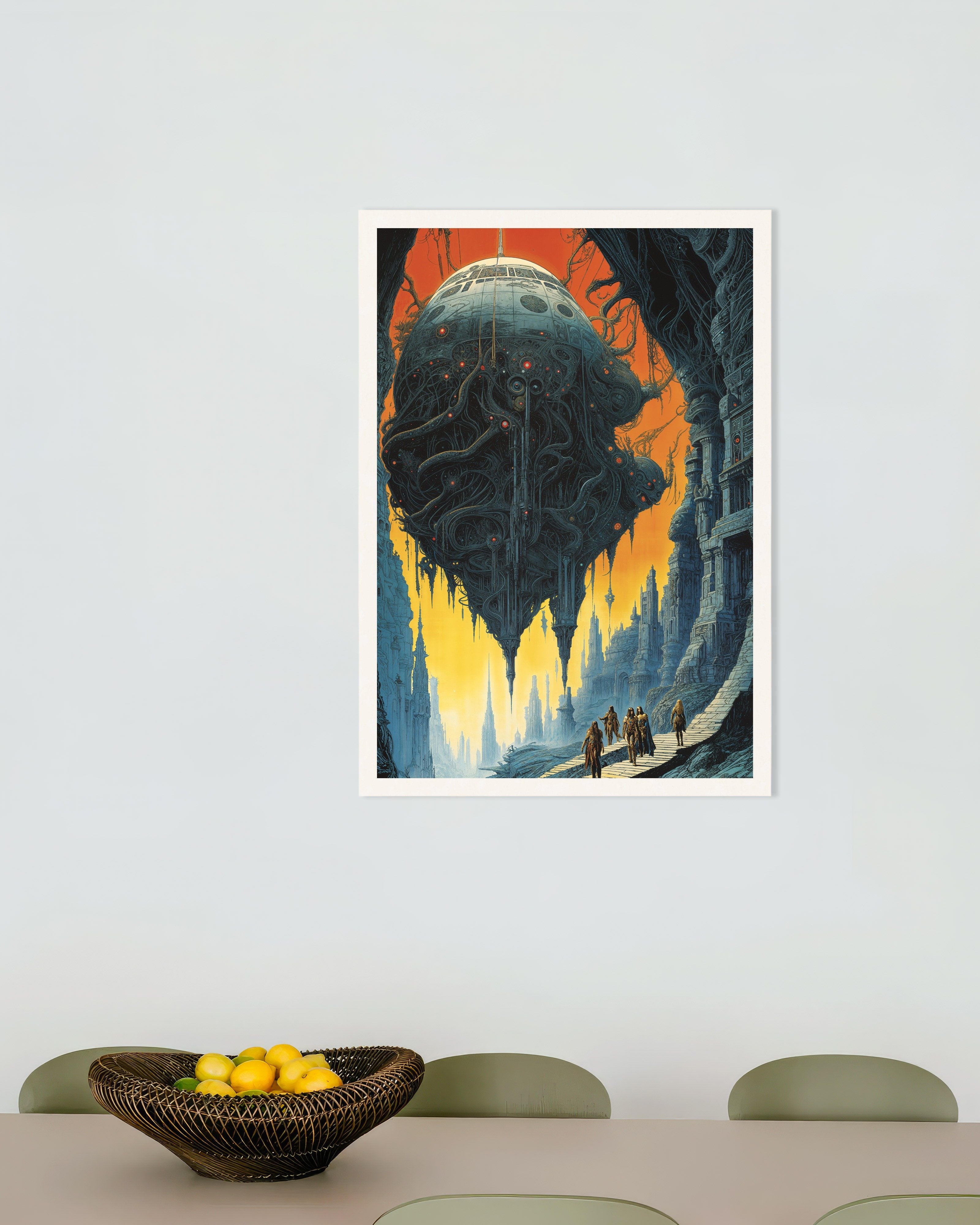 Poster of Floating Organic Structure Poster