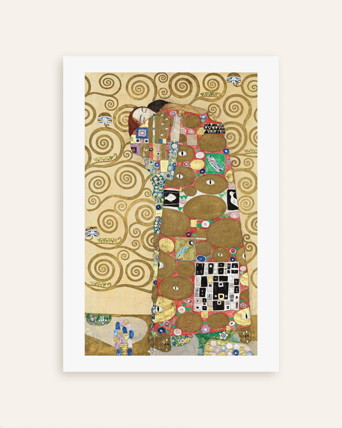 Poster af Opfyldelse, Stoclet-frisen (1910–1911) af Gustav Klimt, miniature
